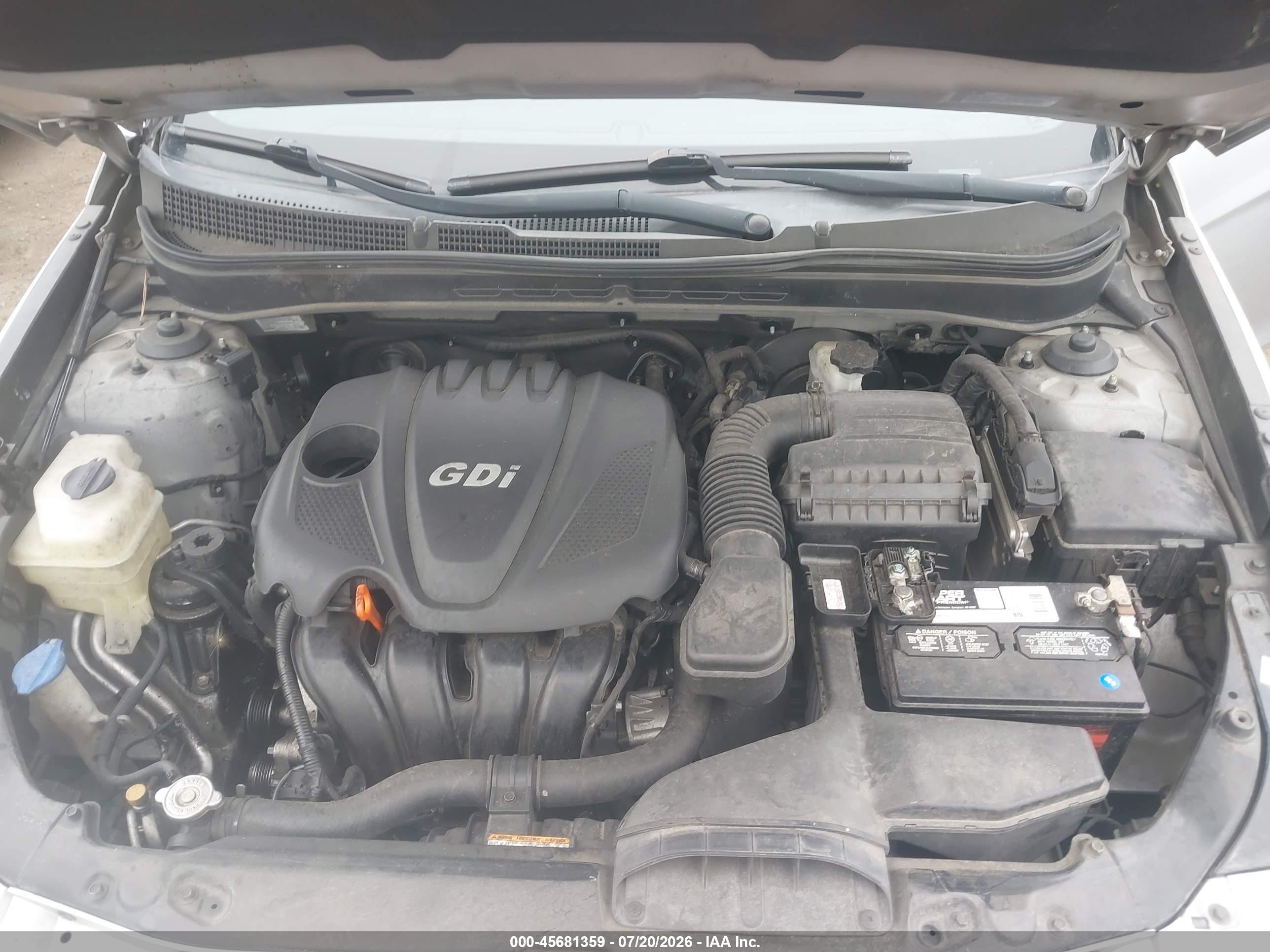 2011 Hyundai Sonata Gls Silver vin: 5NPEB4AC9BH065998