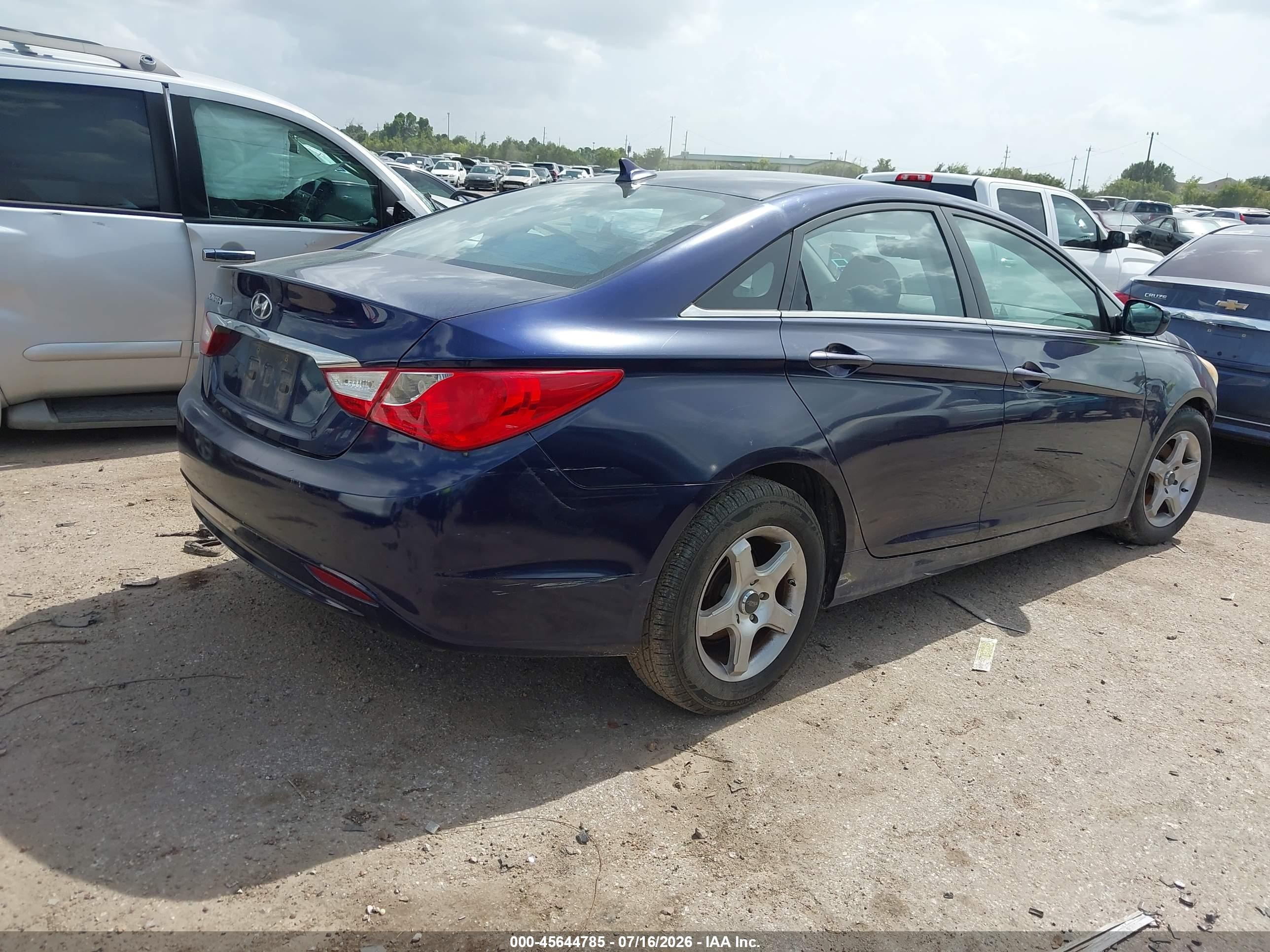 2011 Hyundai Sonata Gls Blue vin: 5NPEB4AC9BH077200
