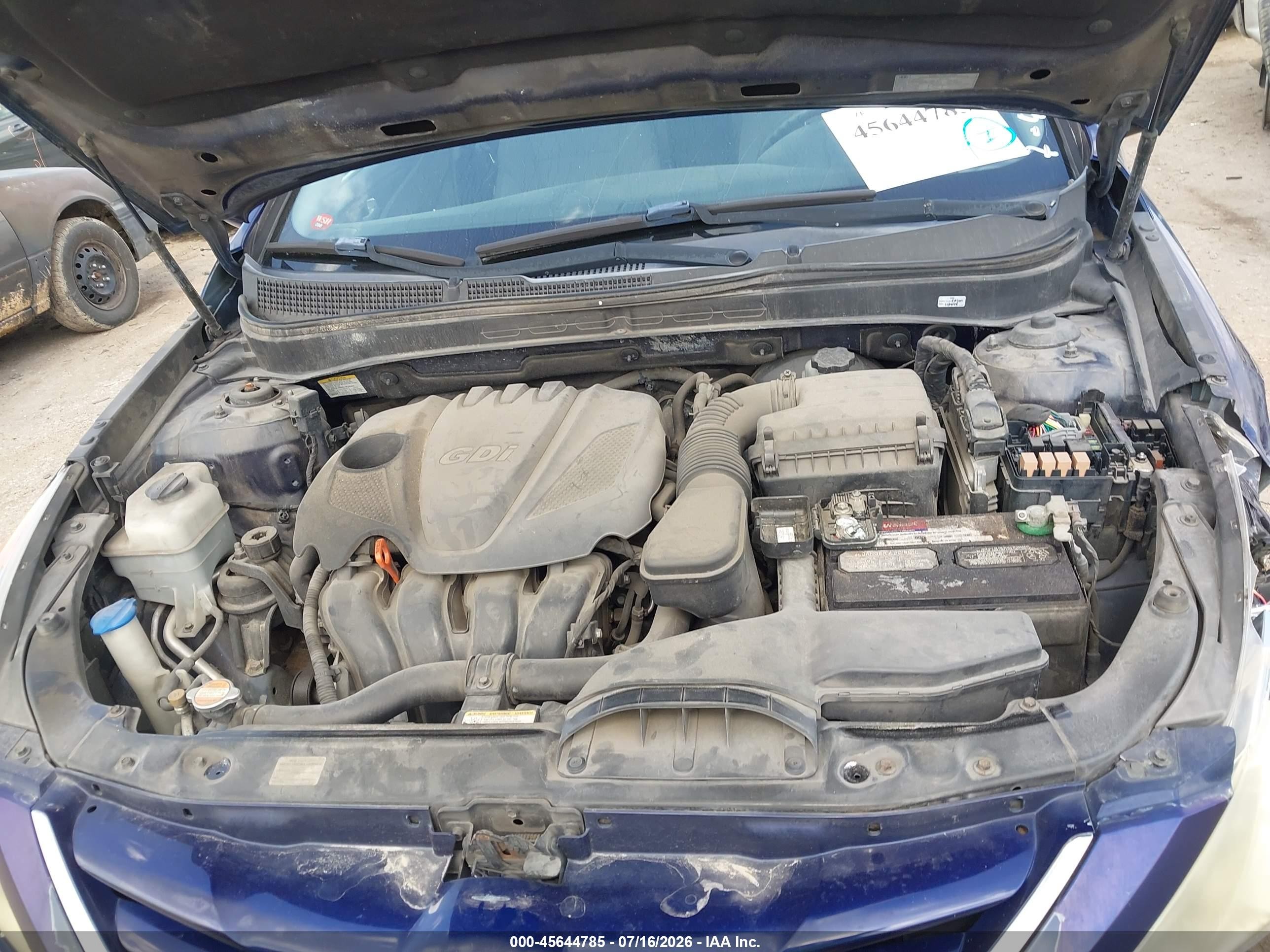 2011 Hyundai Sonata Gls Blue vin: 5NPEB4AC9BH077200