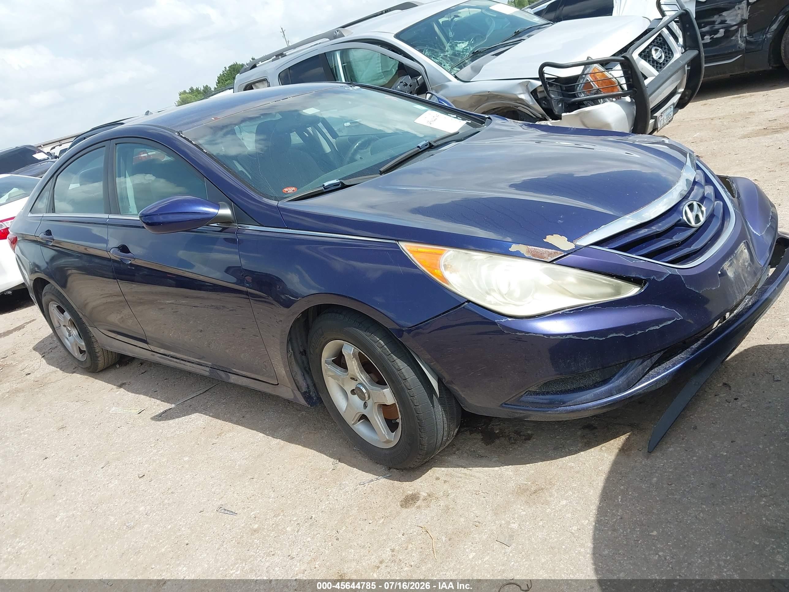 2011 Hyundai Sonata Gls Blue vin: 5NPEB4AC9BH077200