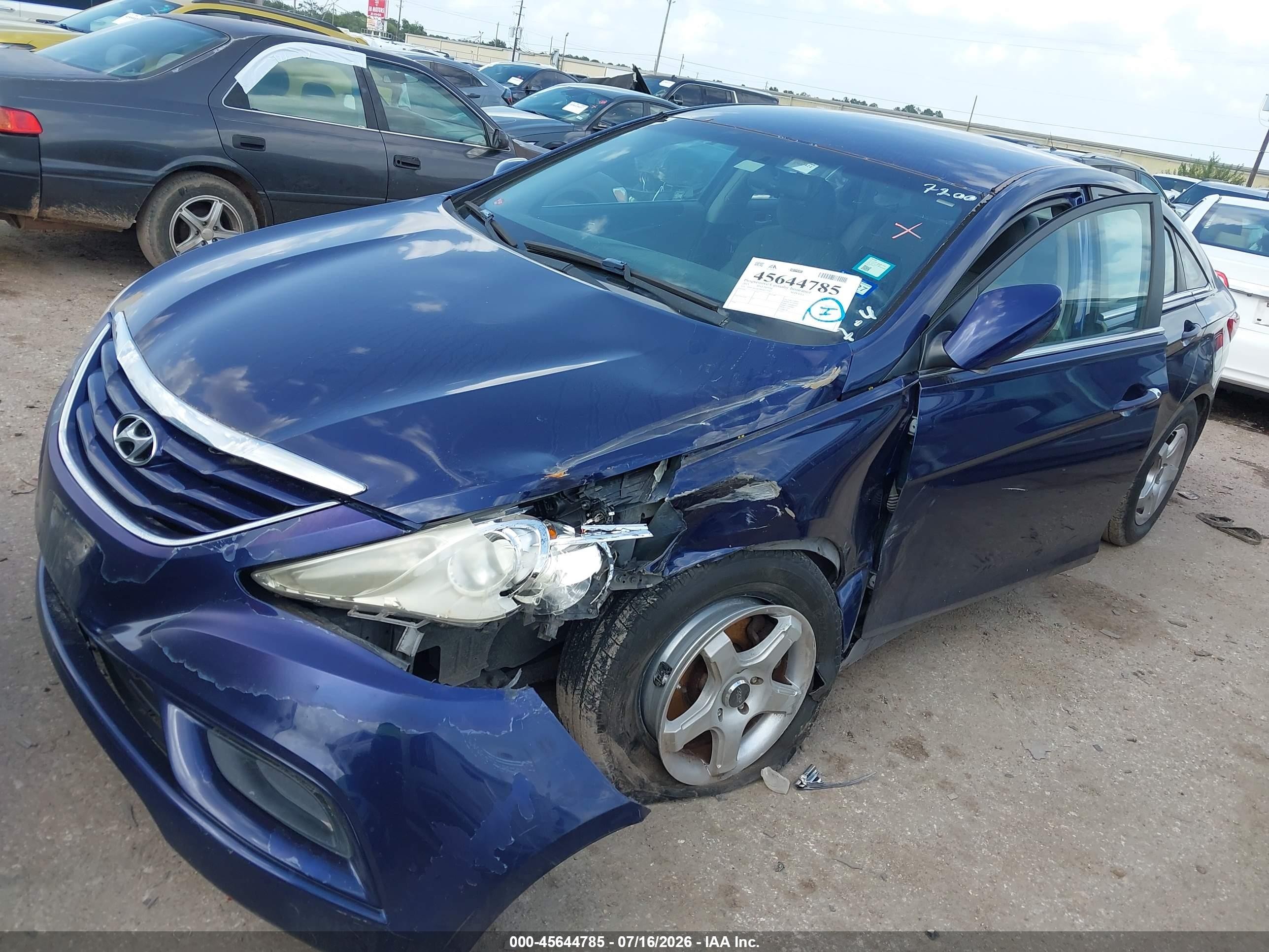 2011 Hyundai Sonata Gls Blue vin: 5NPEB4AC9BH077200