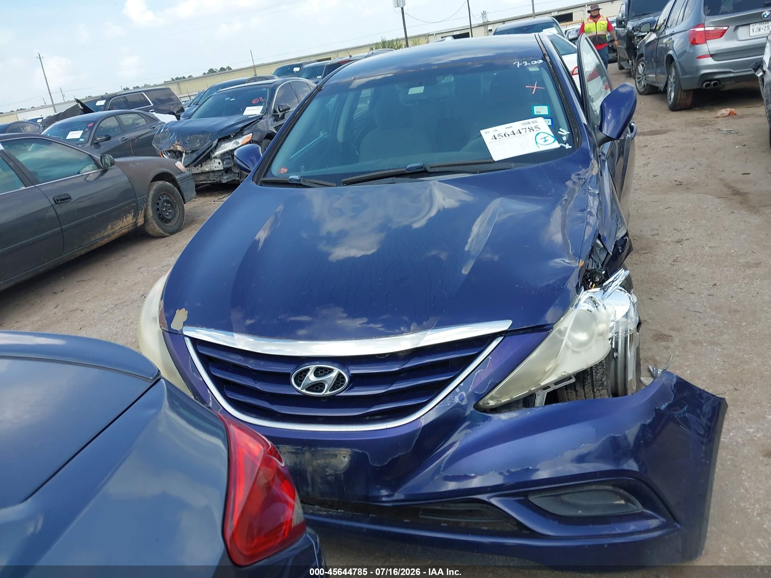 2011 Hyundai Sonata Gls Blue vin: 5NPEB4AC9BH077200