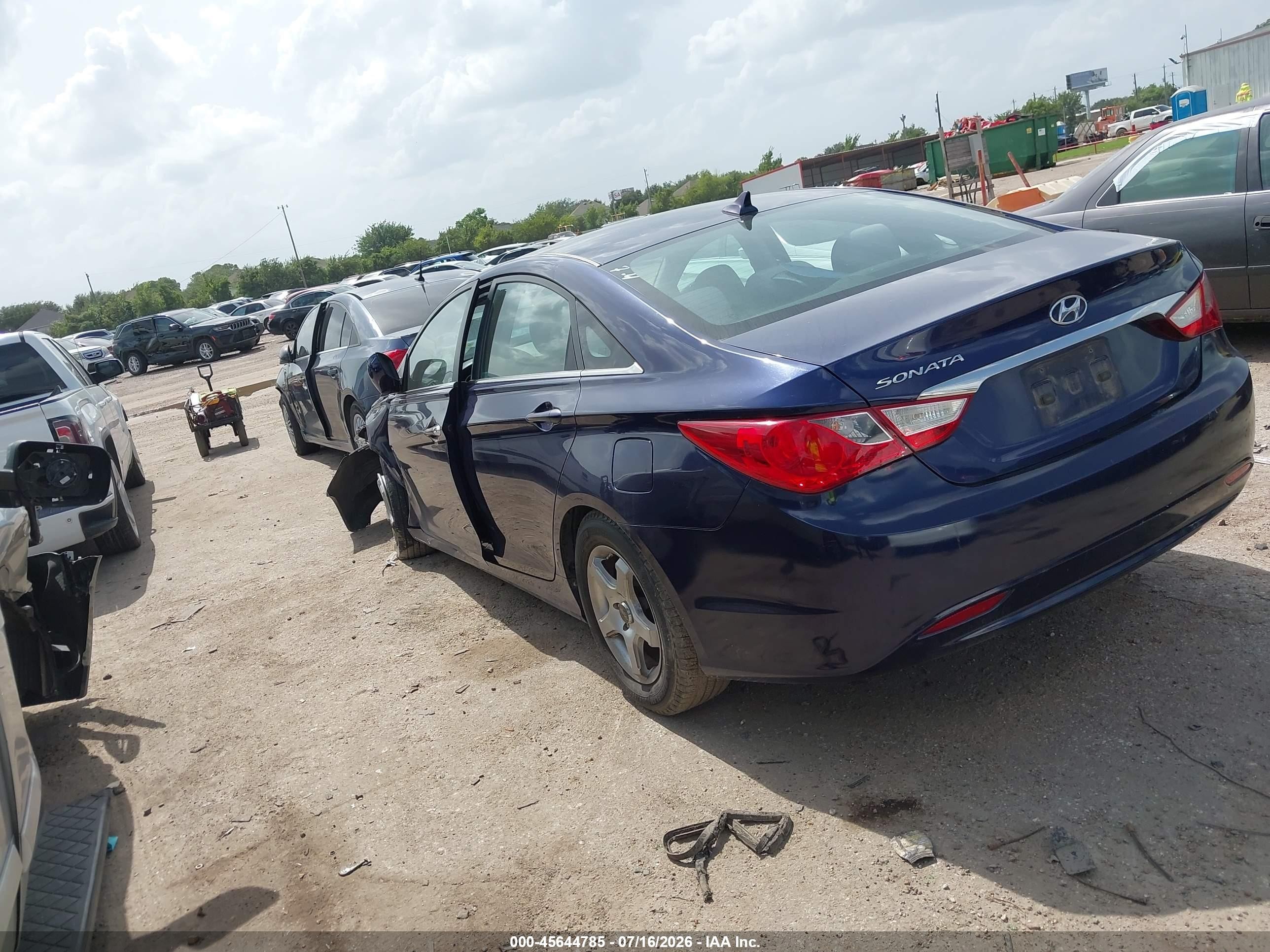 2011 Hyundai Sonata Gls Blue vin: 5NPEB4AC9BH077200