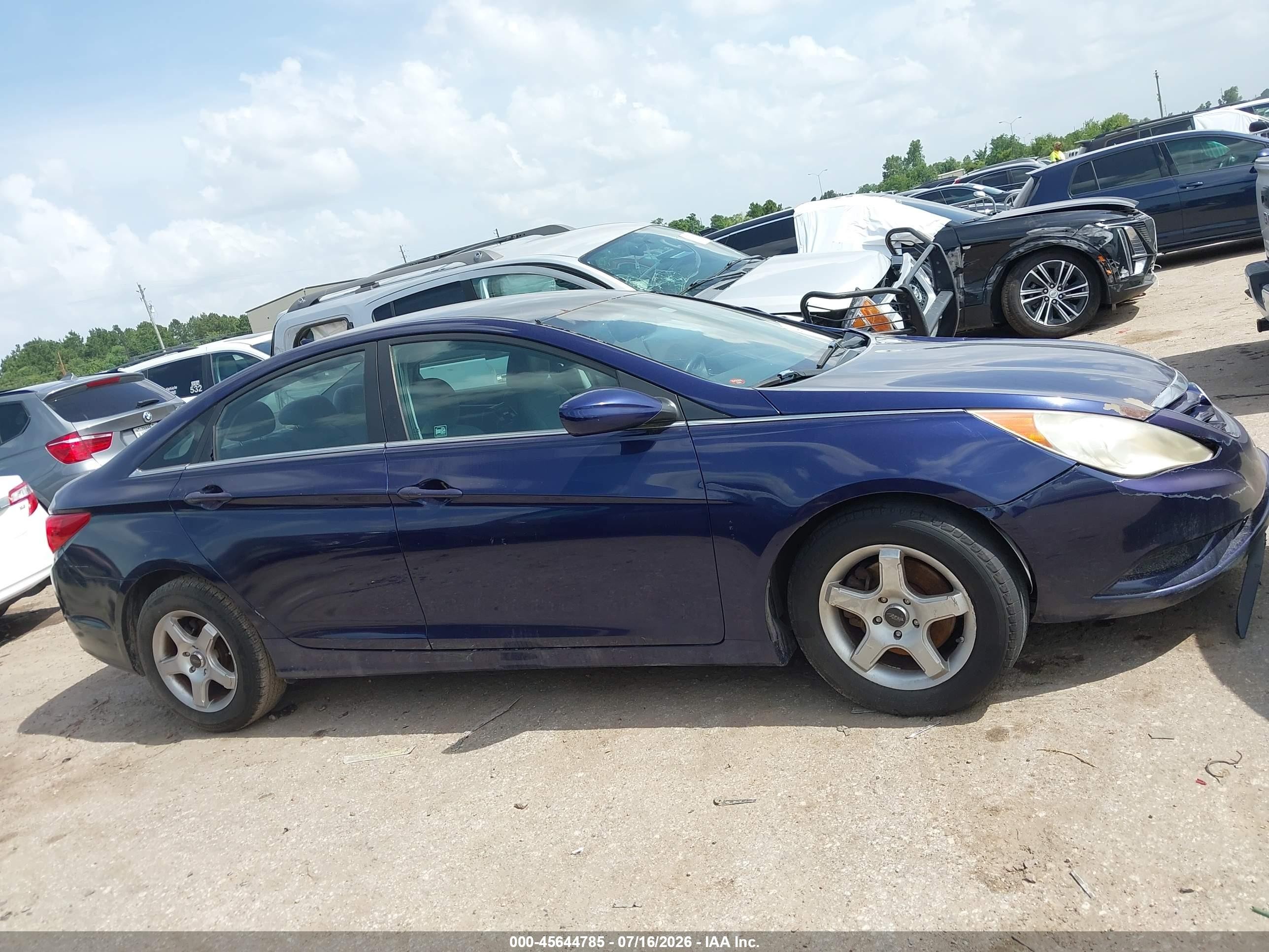 2011 Hyundai Sonata Gls Blue vin: 5NPEB4AC9BH077200