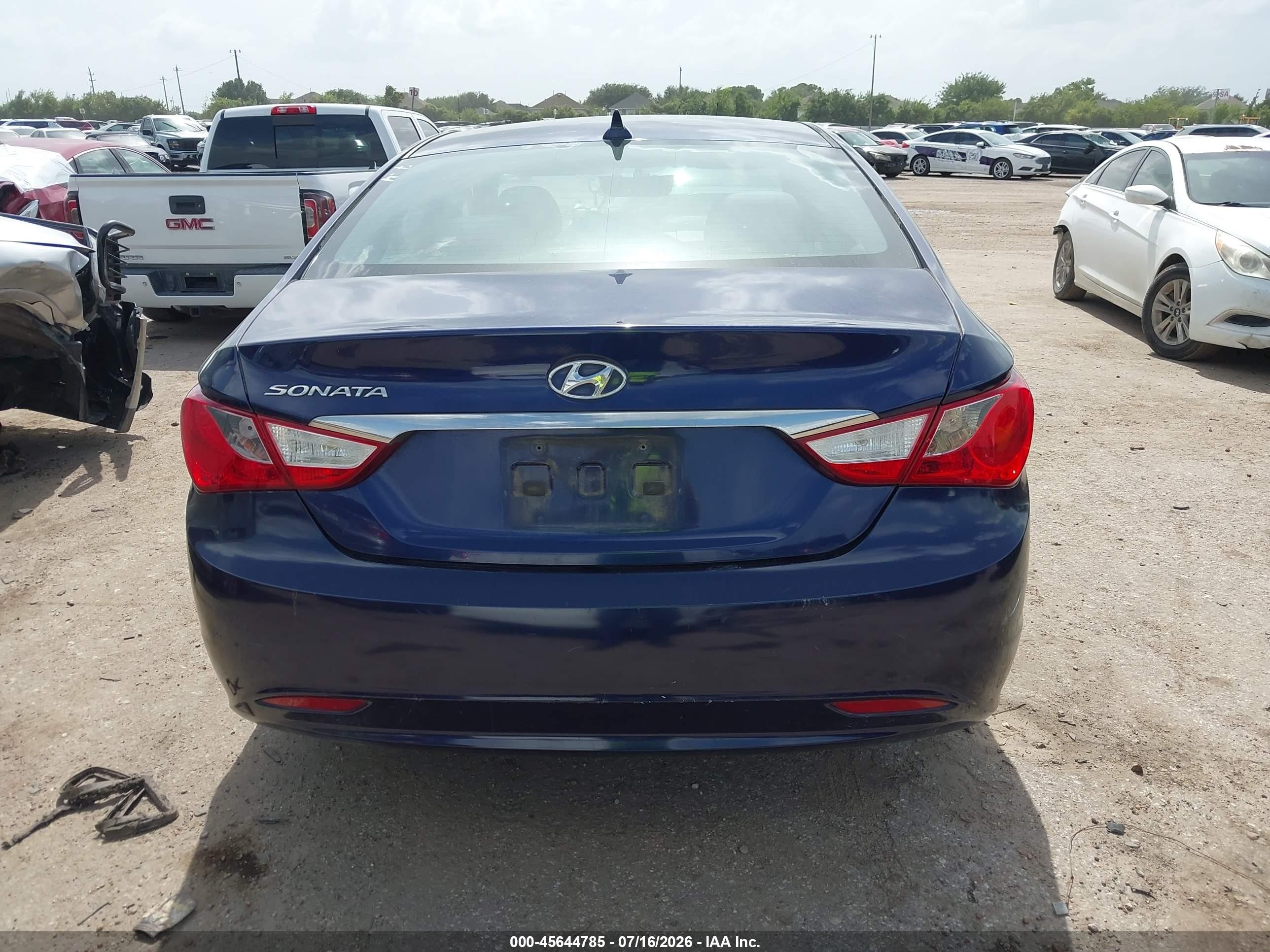 2011 Hyundai Sonata Gls Blue vin: 5NPEB4AC9BH077200