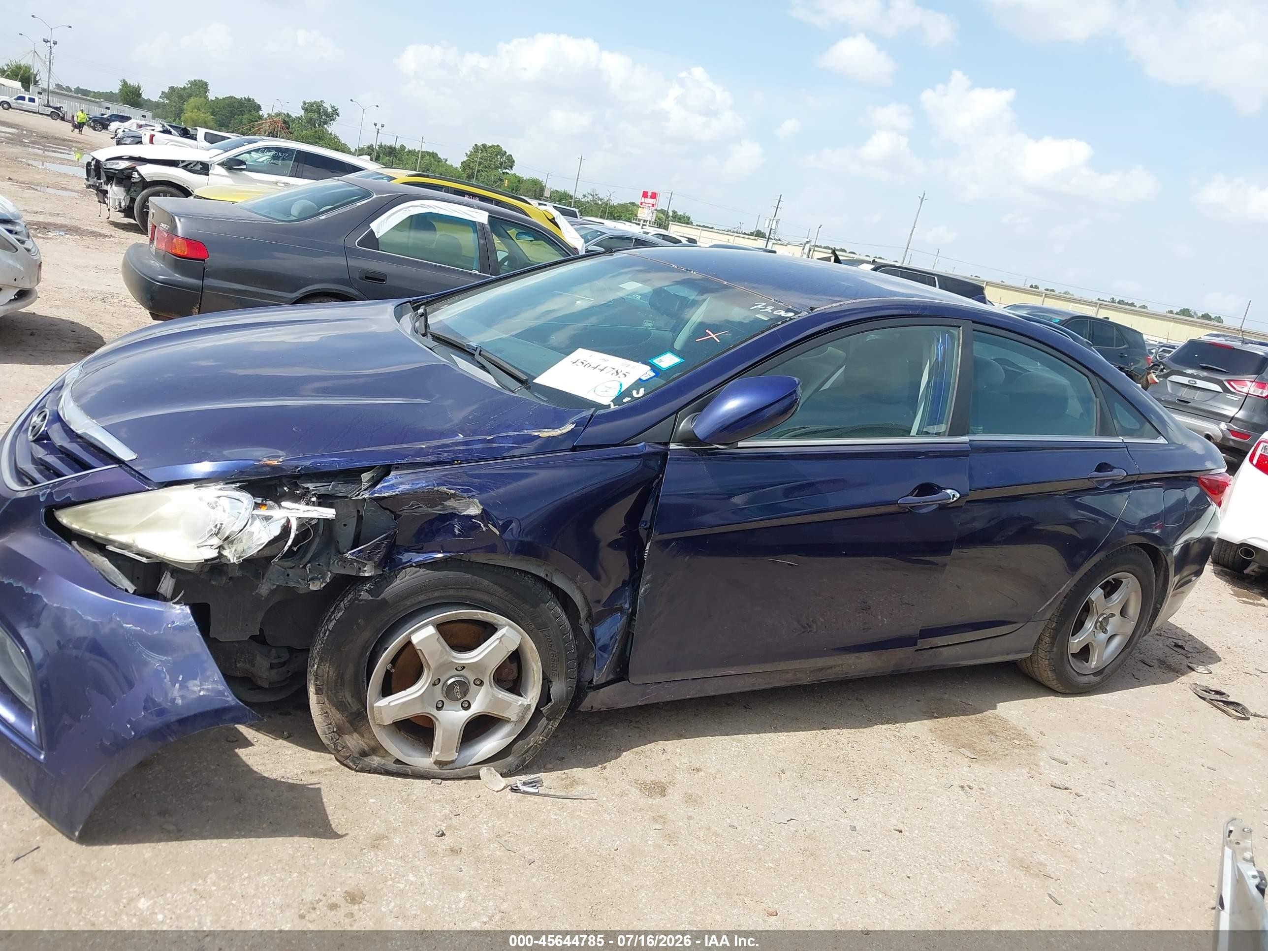 2011 Hyundai Sonata Gls Blue vin: 5NPEB4AC9BH077200