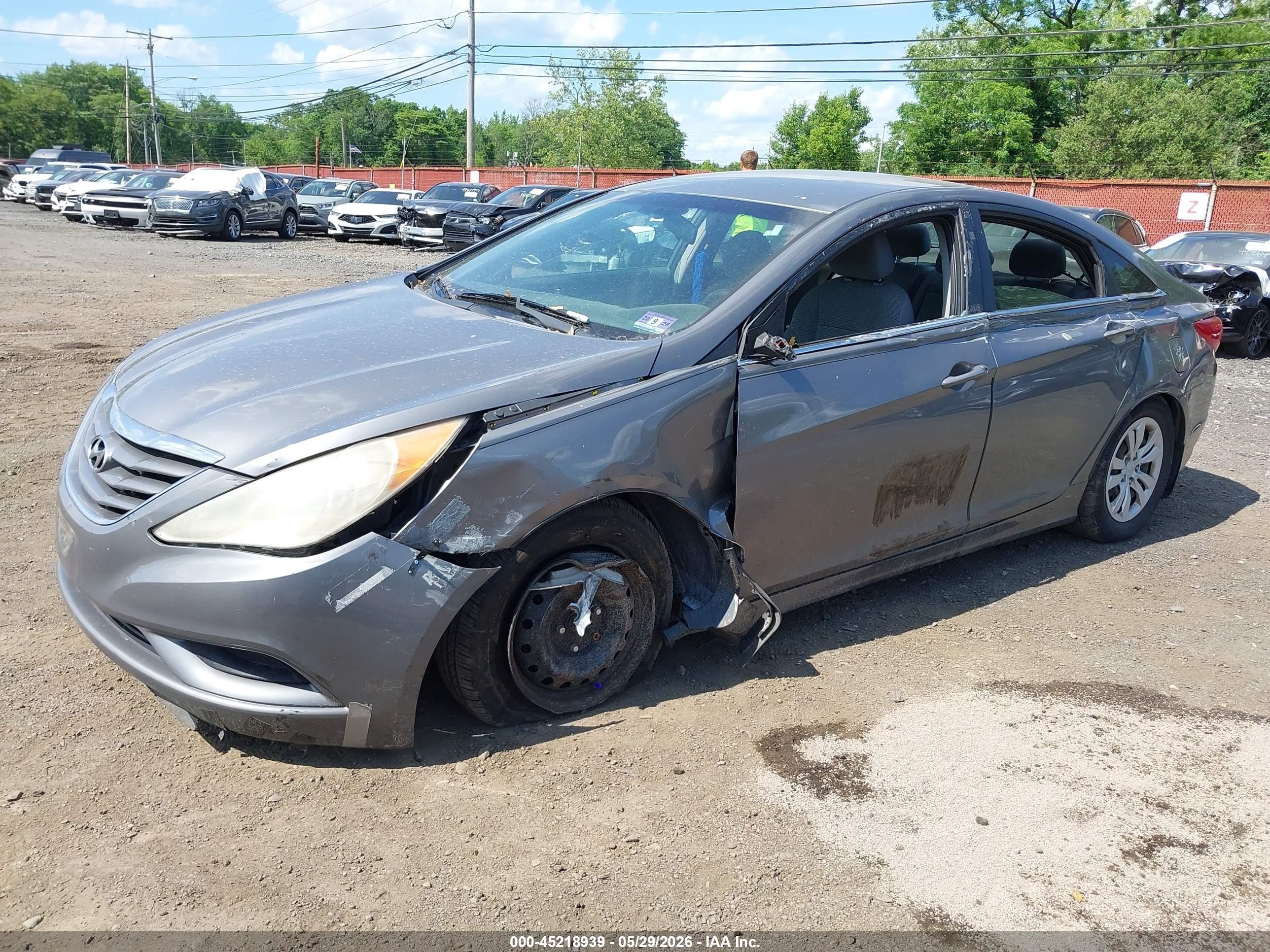 2011 Hyundai Sonata Gls Gray vin: 5NPEB4AC9BH091985