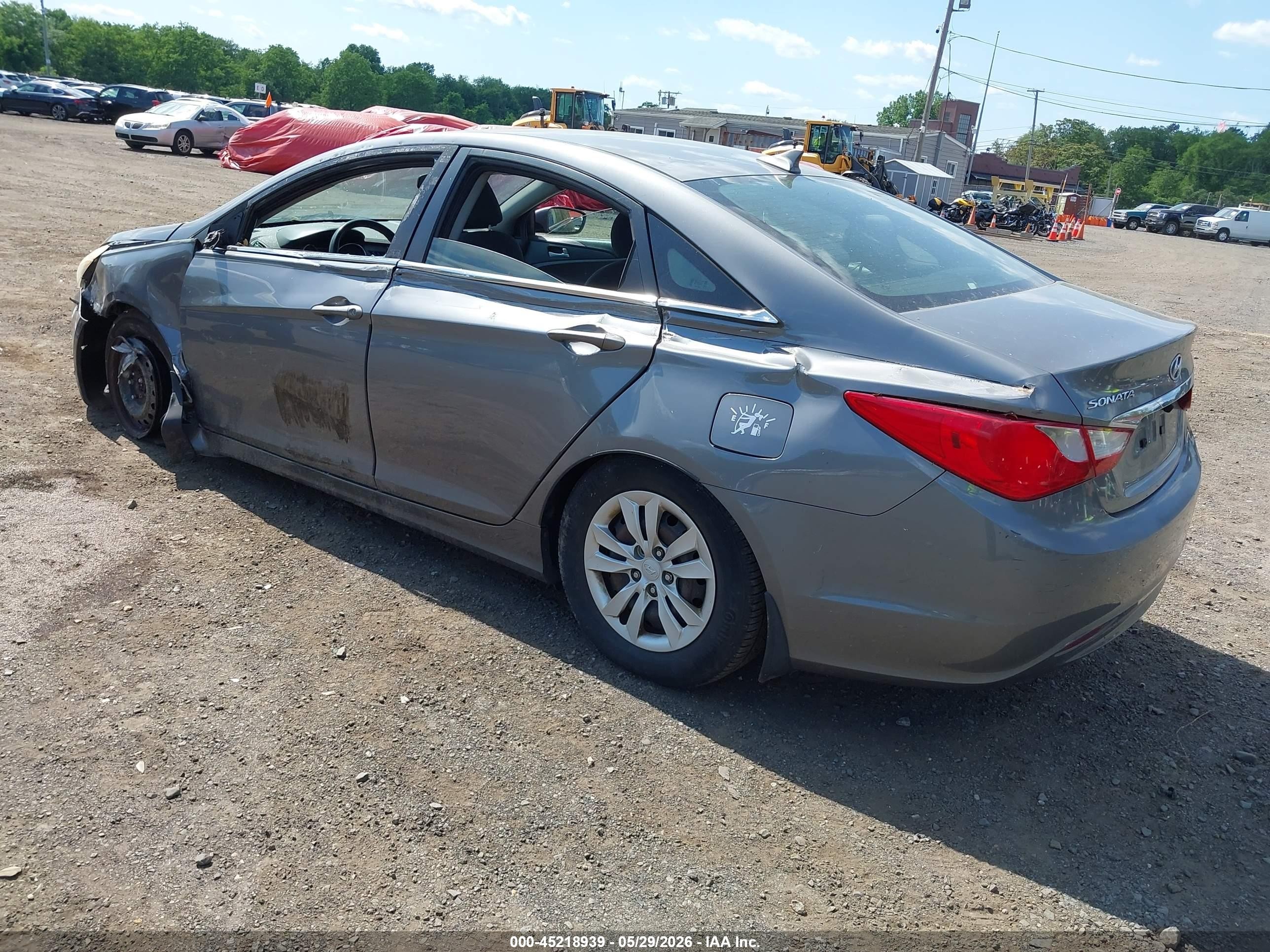 2011 Hyundai Sonata Gls Gray vin: 5NPEB4AC9BH091985