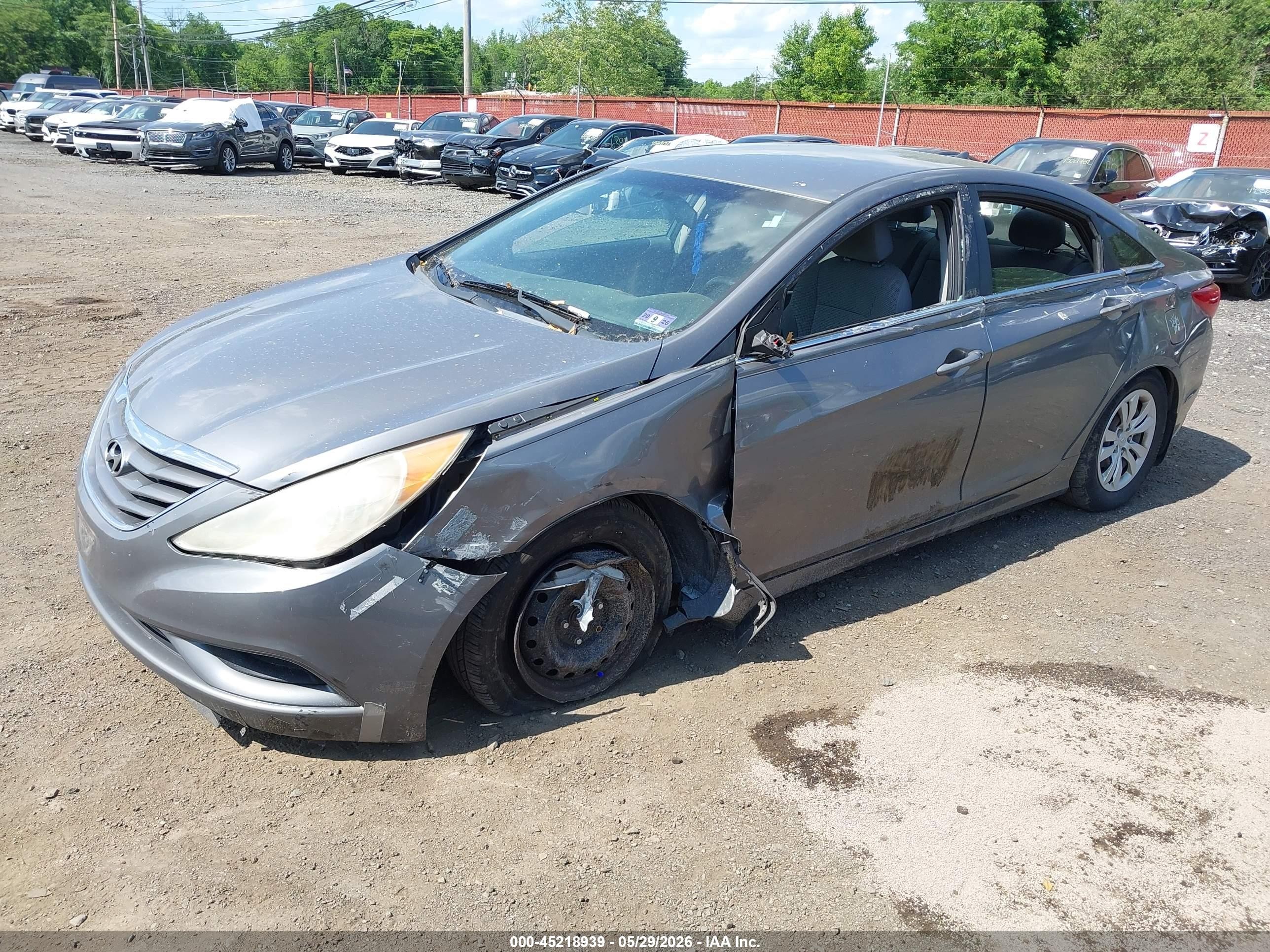 2011 Hyundai Sonata Gls Gray vin: 5NPEB4AC9BH091985