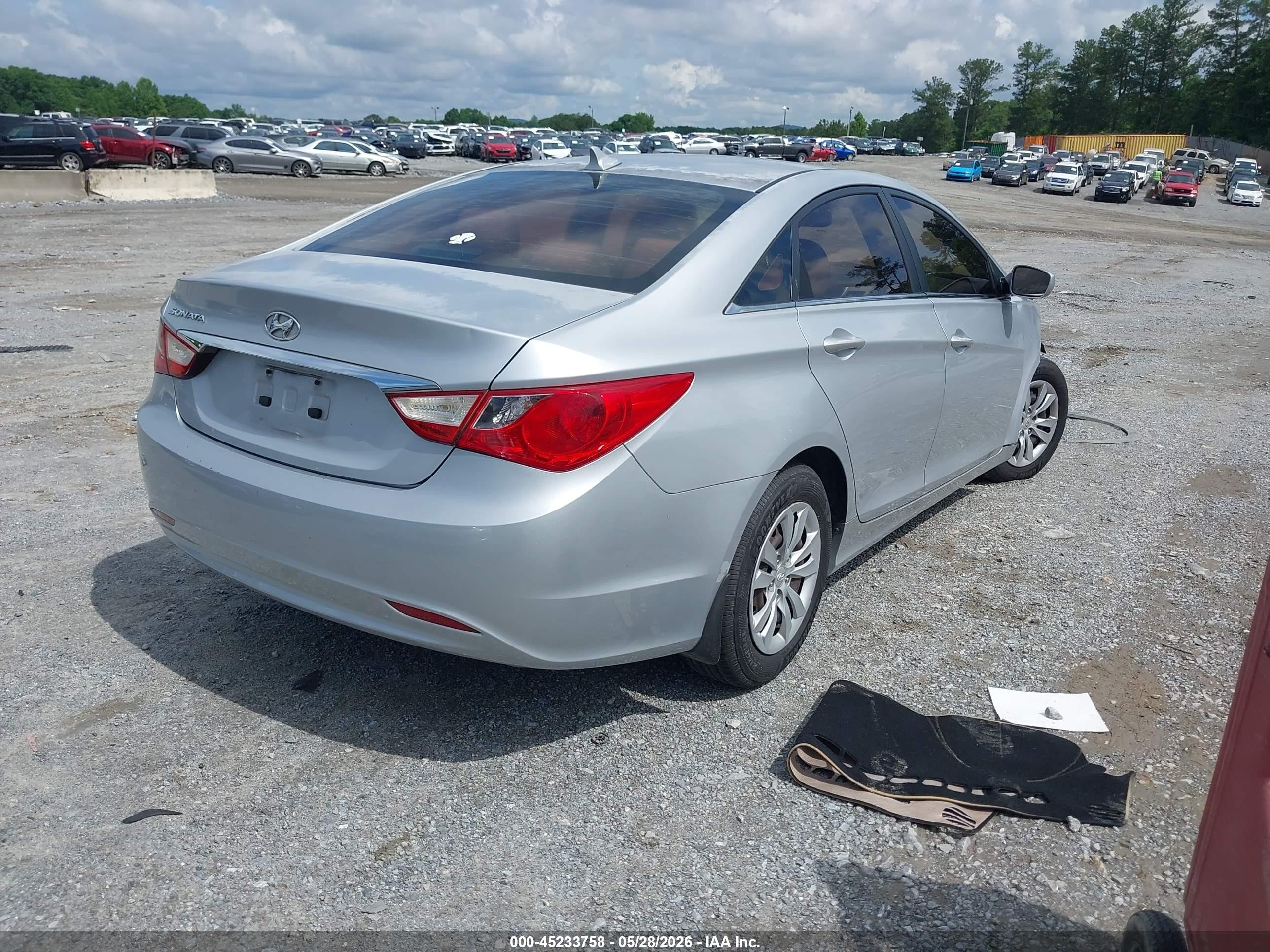 2011 Hyundai Sonata Gls Silver vin: 5NPEB4AC9BH100314