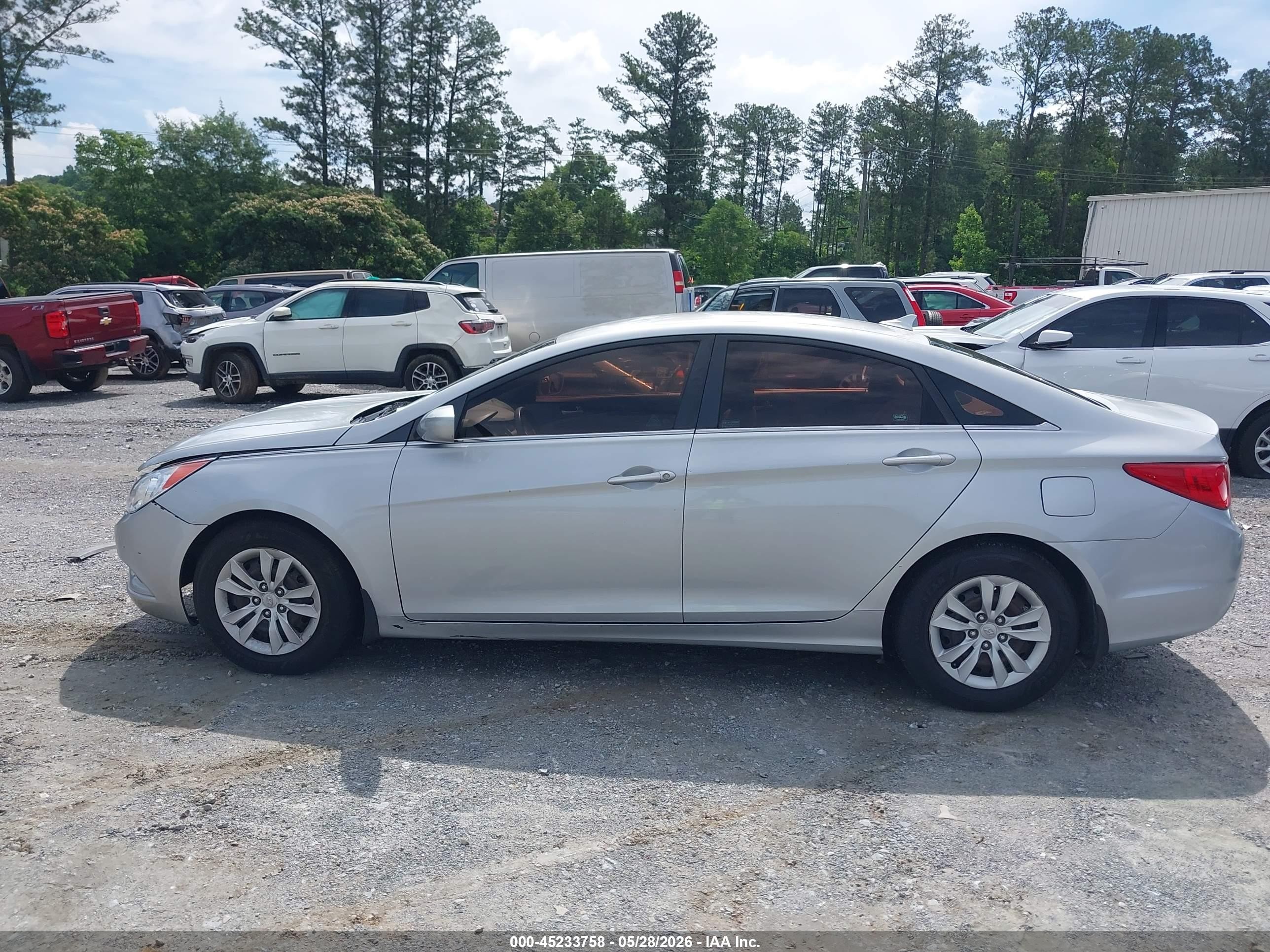 2011 Hyundai Sonata Gls Silver vin: 5NPEB4AC9BH100314