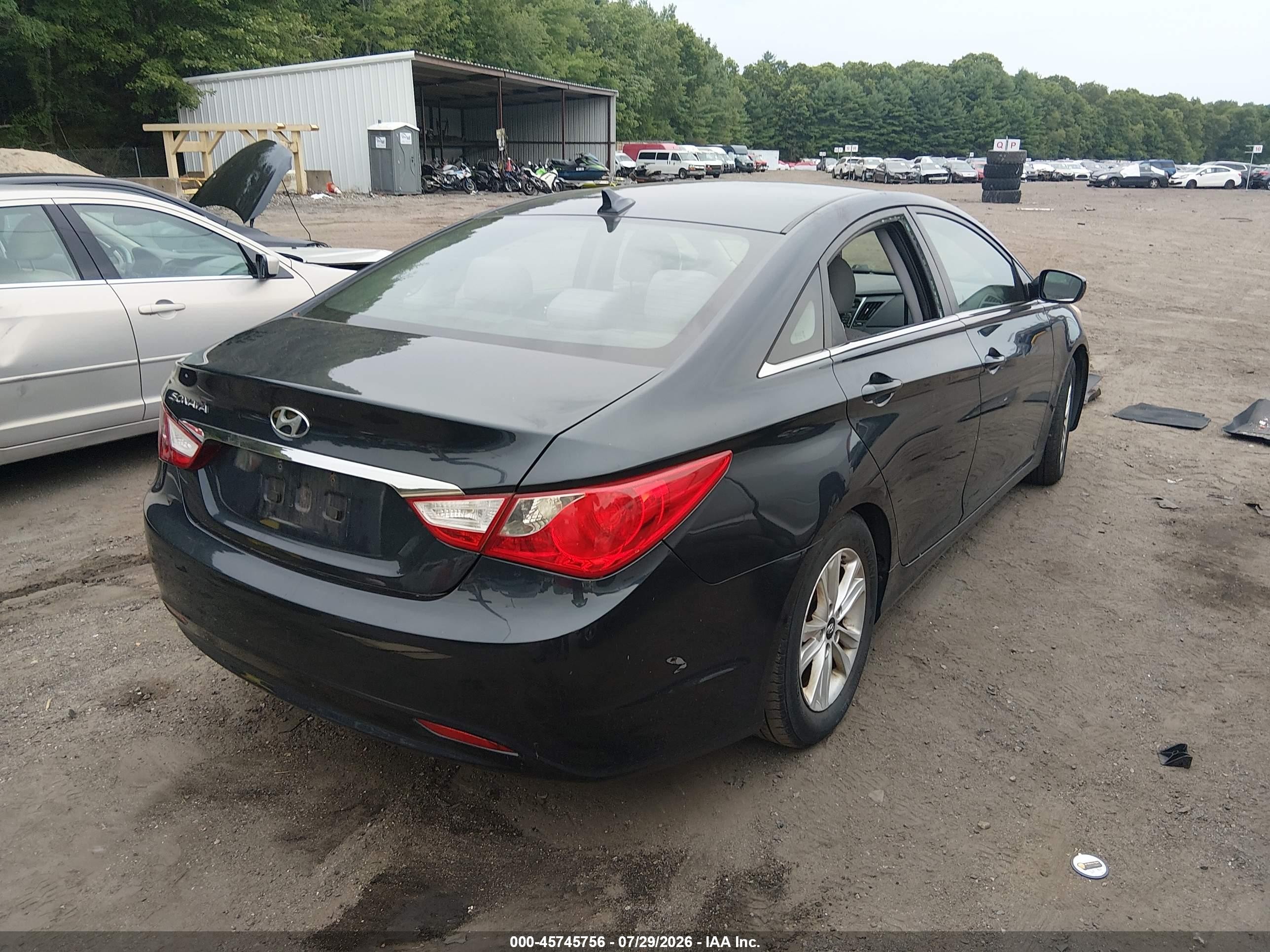 2011 Hyundai Sonata Gls Синий vin: 5NPEB4AC9BH141171