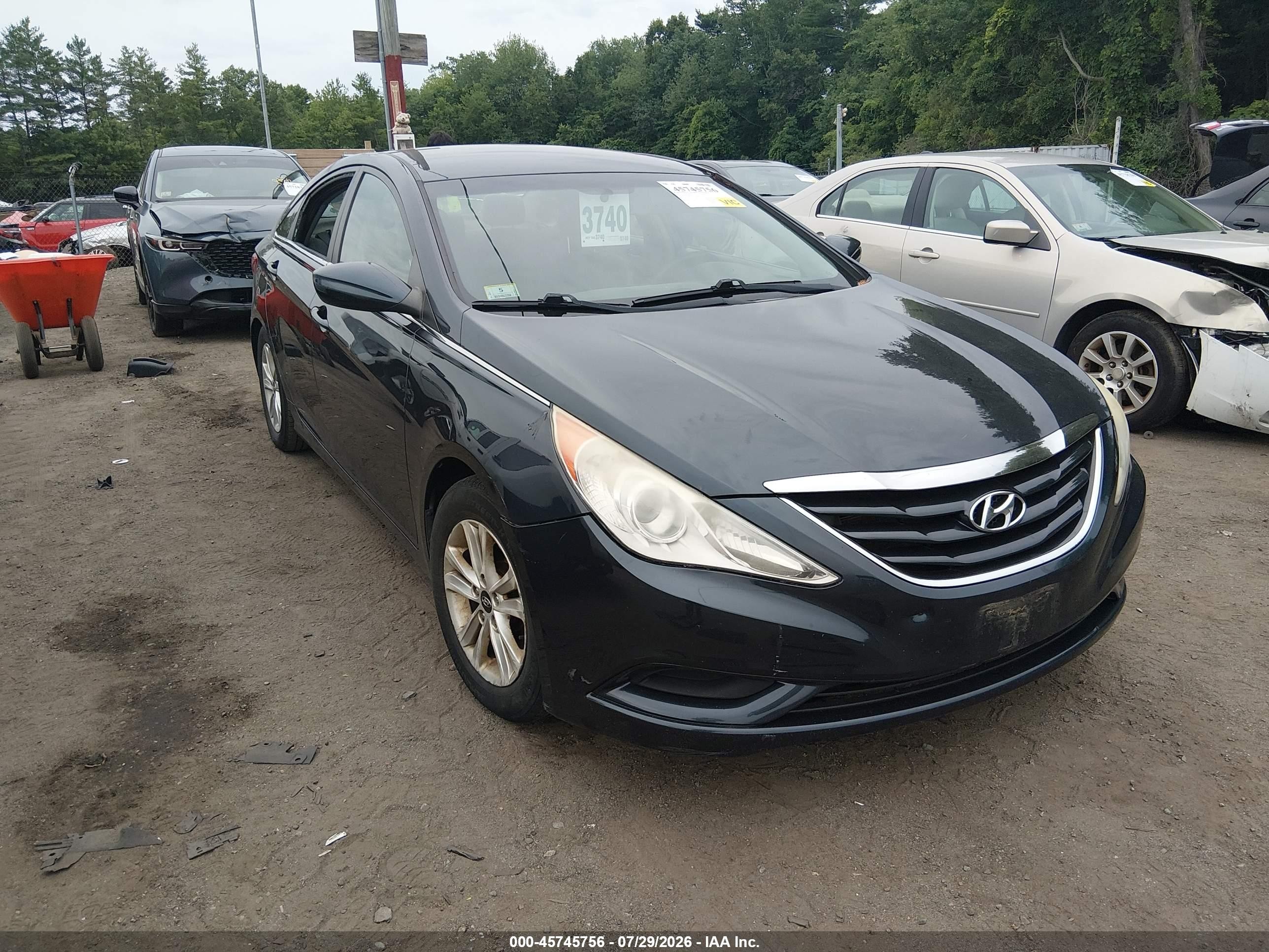 2011 Hyundai Sonata Gls Blue vin: 5NPEB4AC9BH141171