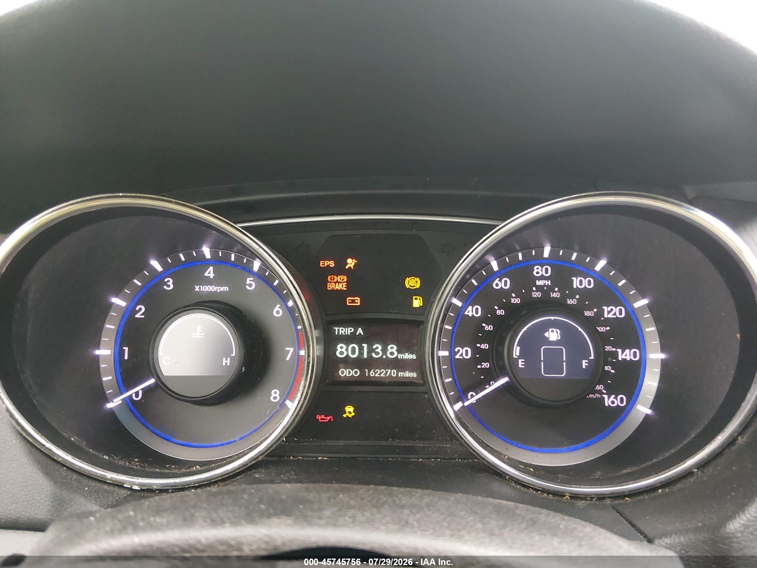 2011 Hyundai Sonata Gls Синий vin: 5NPEB4AC9BH141171