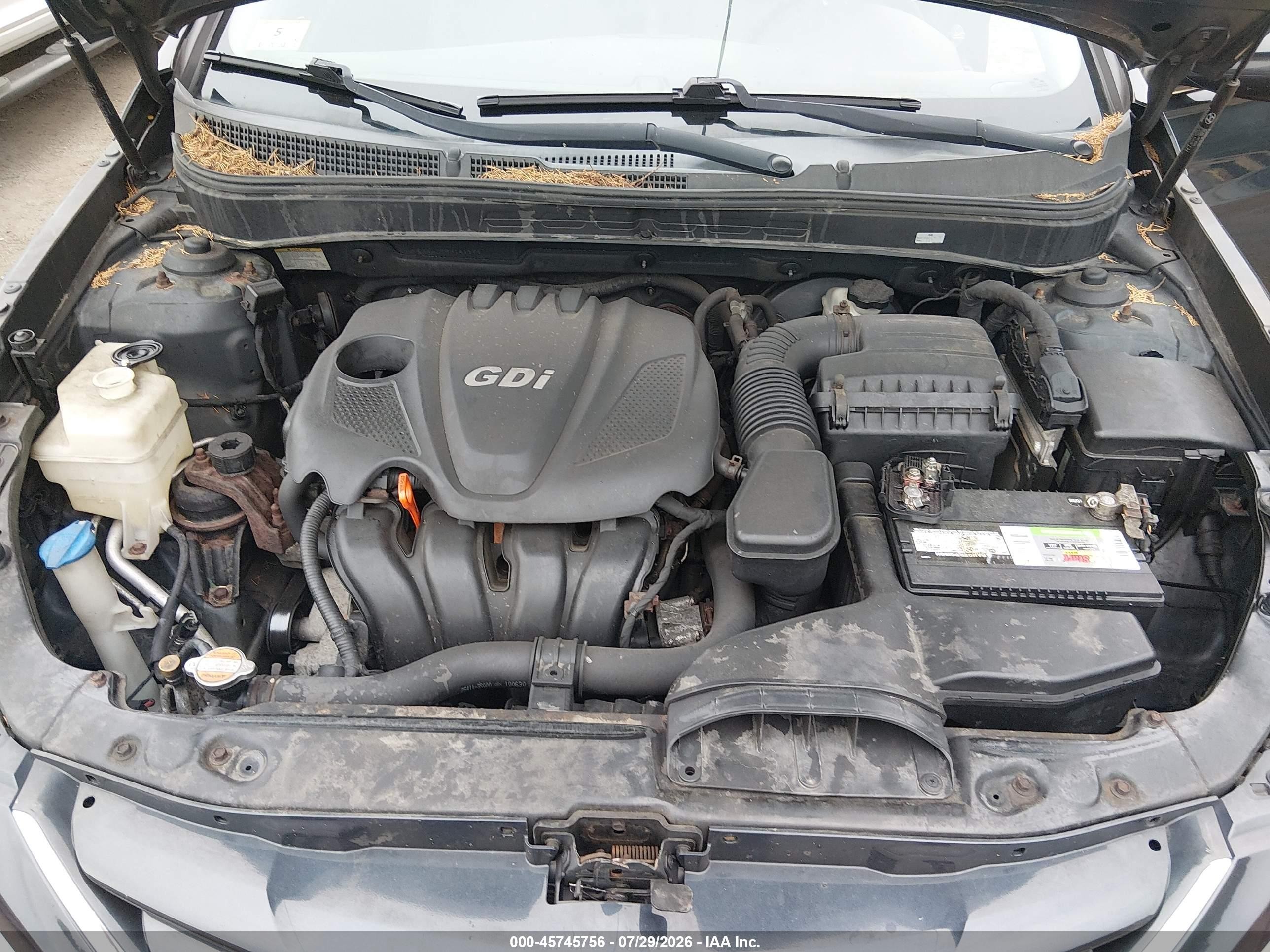 2011 Hyundai Sonata Gls Синий vin: 5NPEB4AC9BH141171