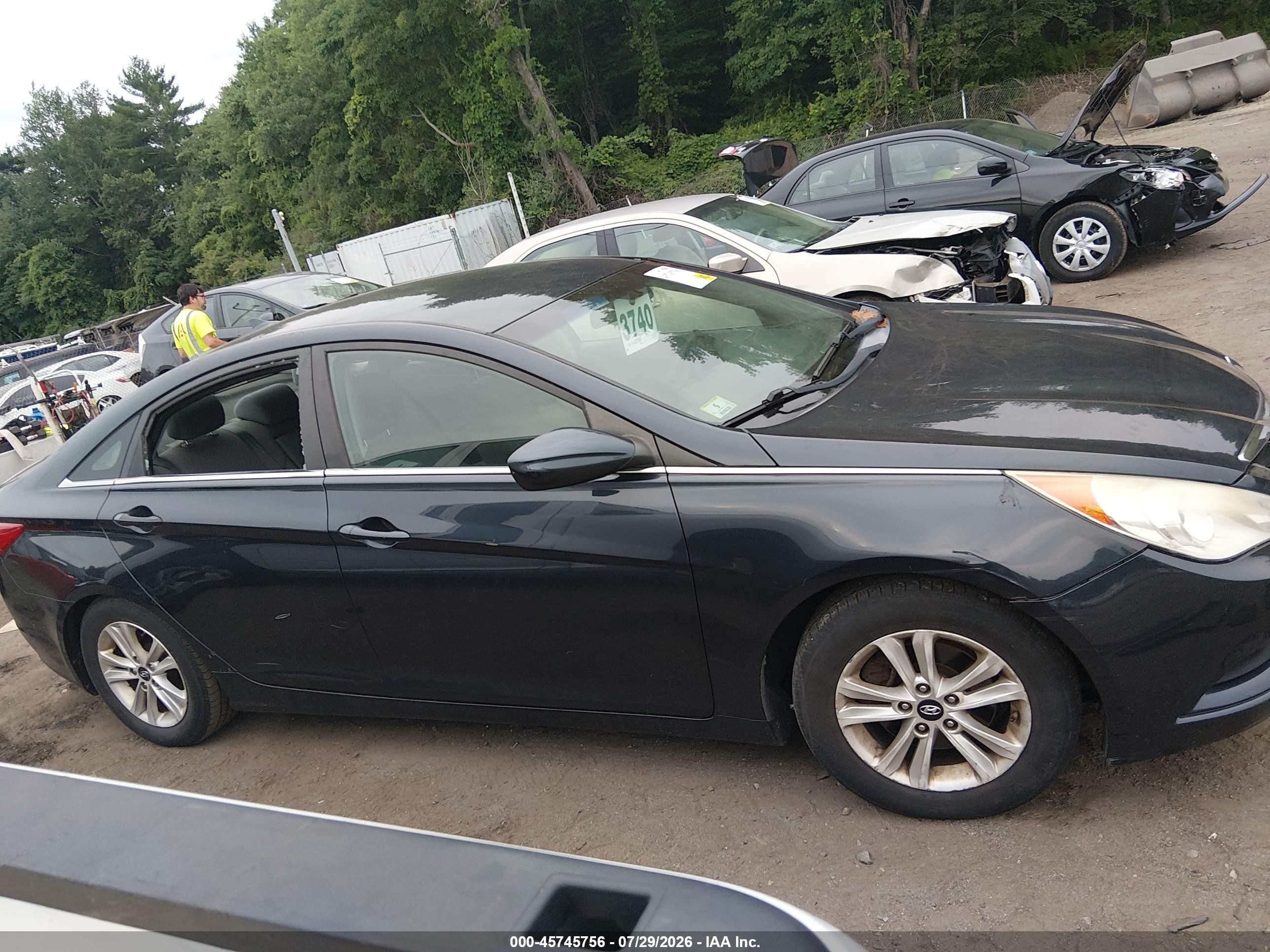 2011 Hyundai Sonata Gls Синий vin: 5NPEB4AC9BH141171