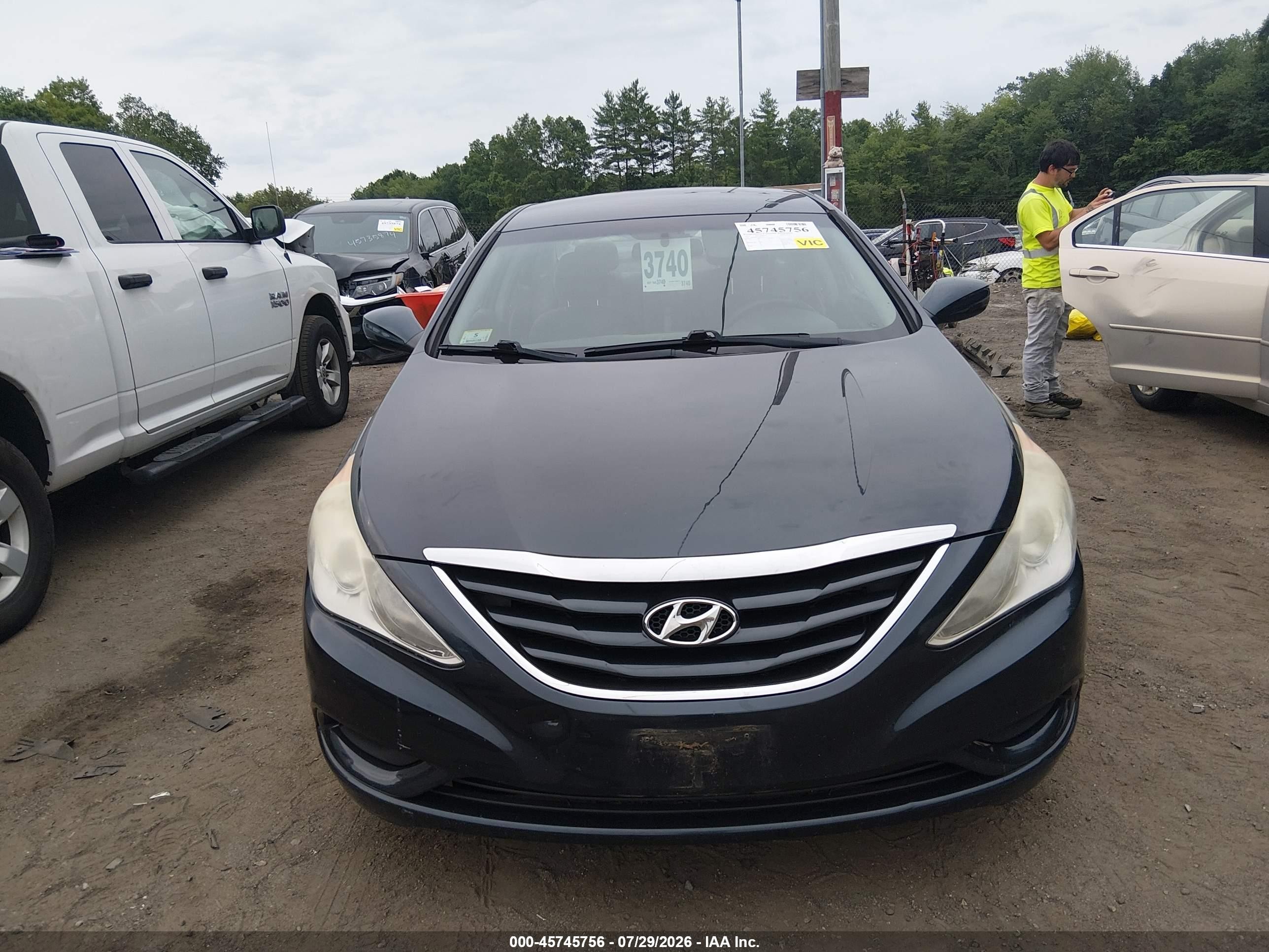 2011 Hyundai Sonata Gls Синий vin: 5NPEB4AC9BH141171