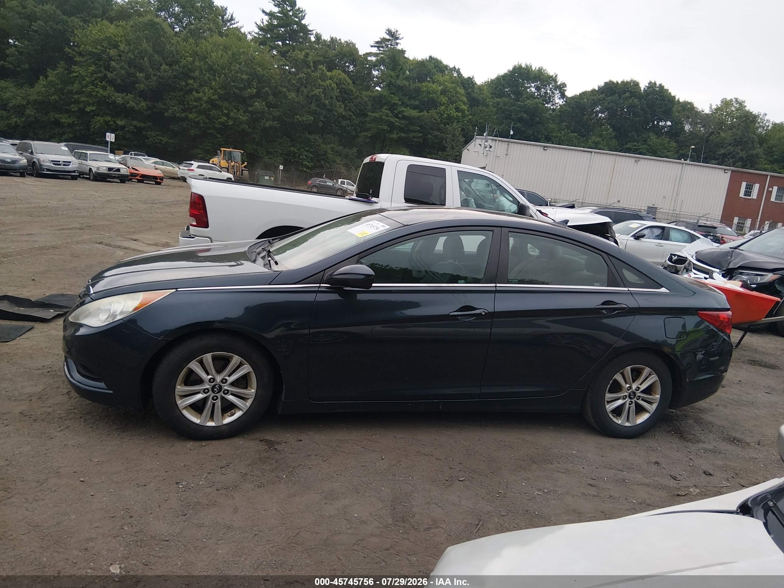 2011 Hyundai Sonata Gls Синий vin: 5NPEB4AC9BH141171