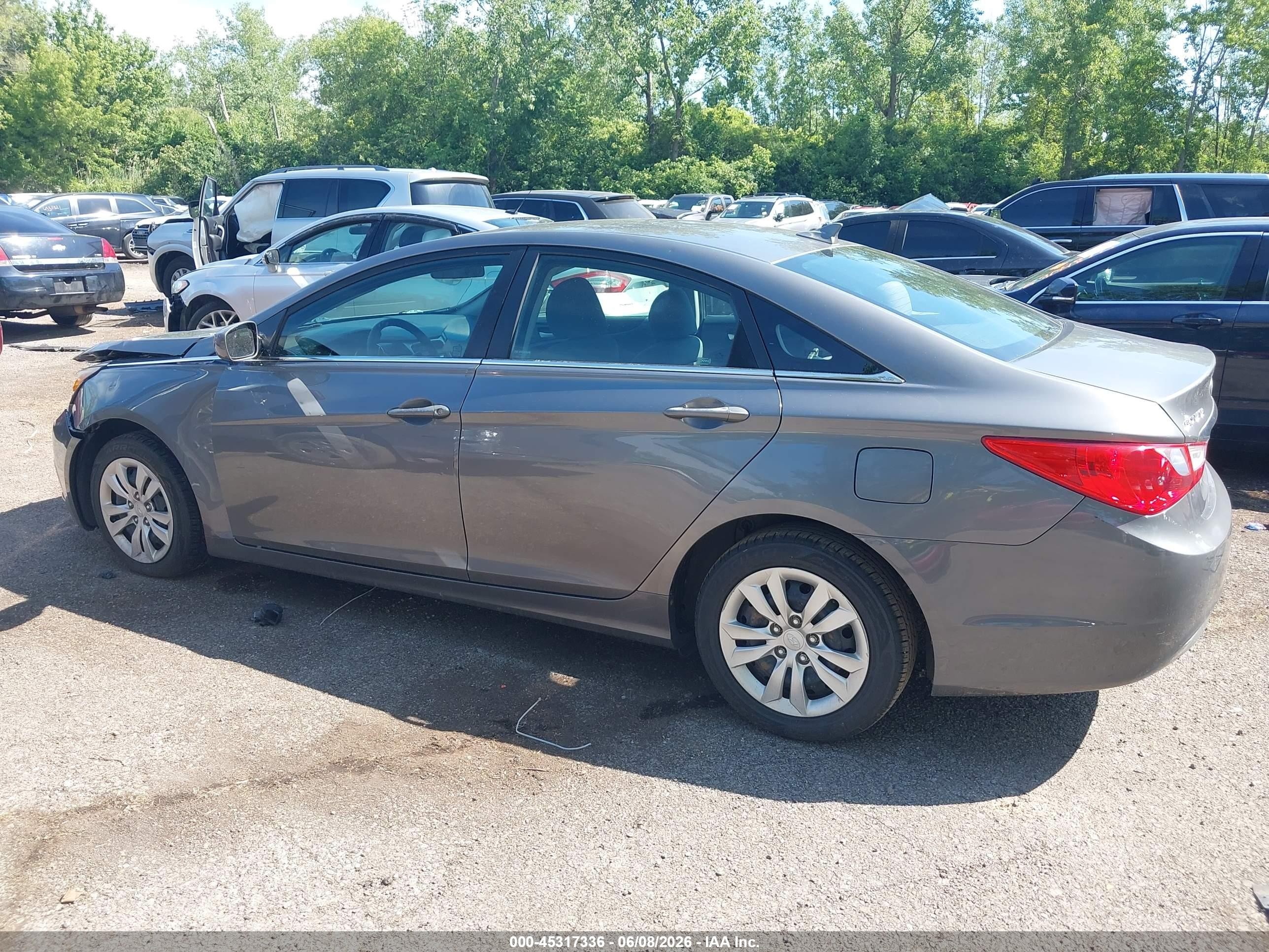 2011 Hyundai Sonata Gls Gray vin: 5NPEB4AC9BH142479