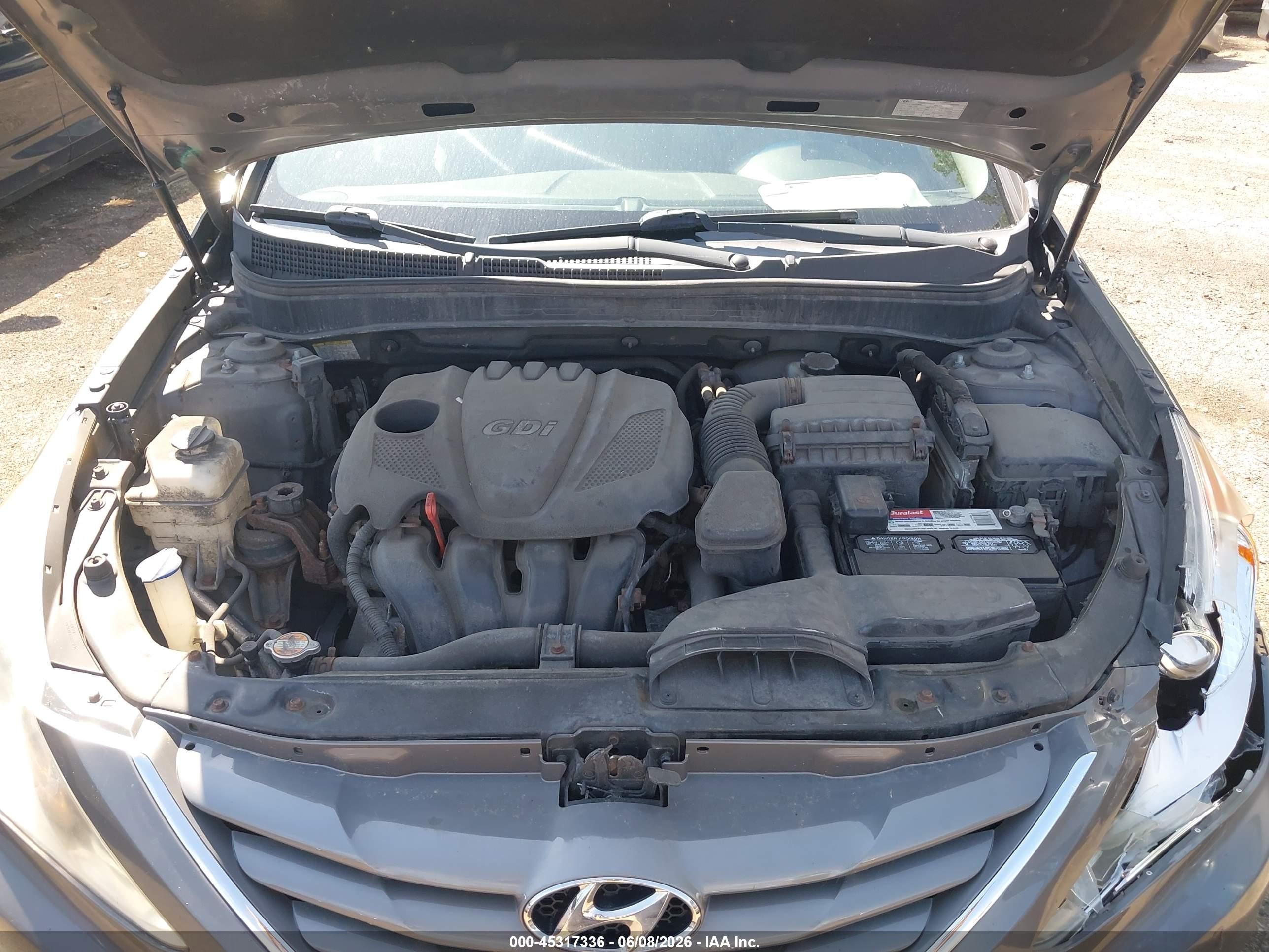 2011 Hyundai Sonata Gls Gray vin: 5NPEB4AC9BH142479