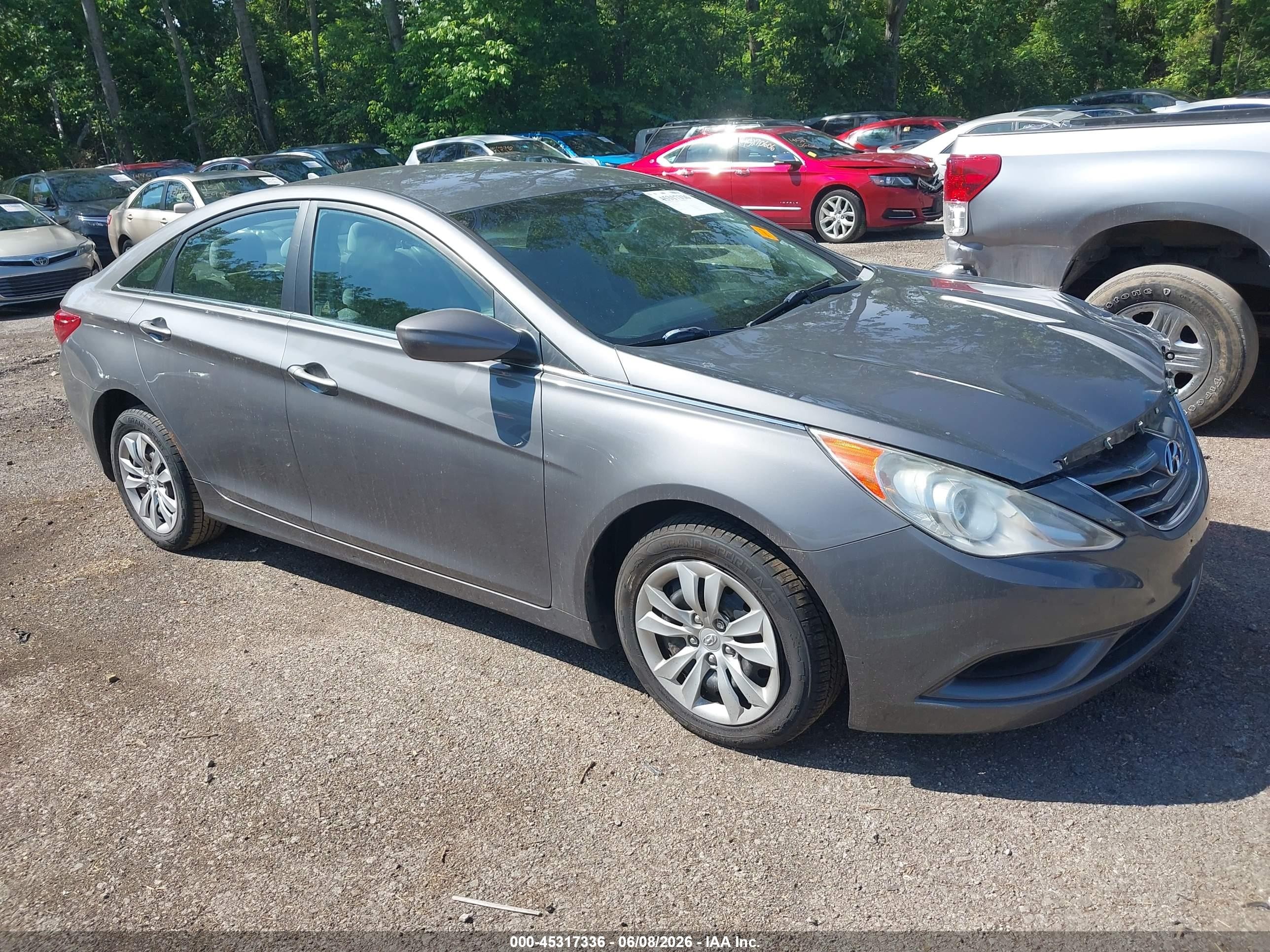 2011 Hyundai Sonata Gls Gray vin: 5NPEB4AC9BH142479