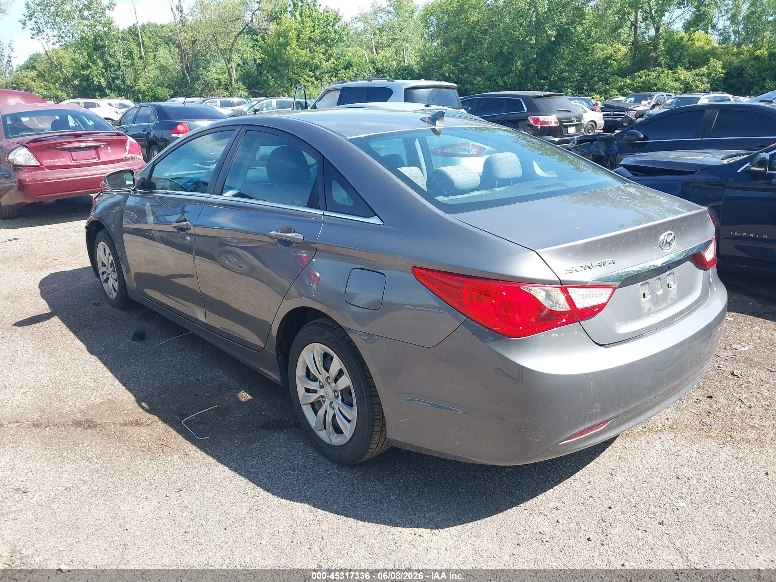 2011 Hyundai Sonata Gls Gray vin: 5NPEB4AC9BH142479