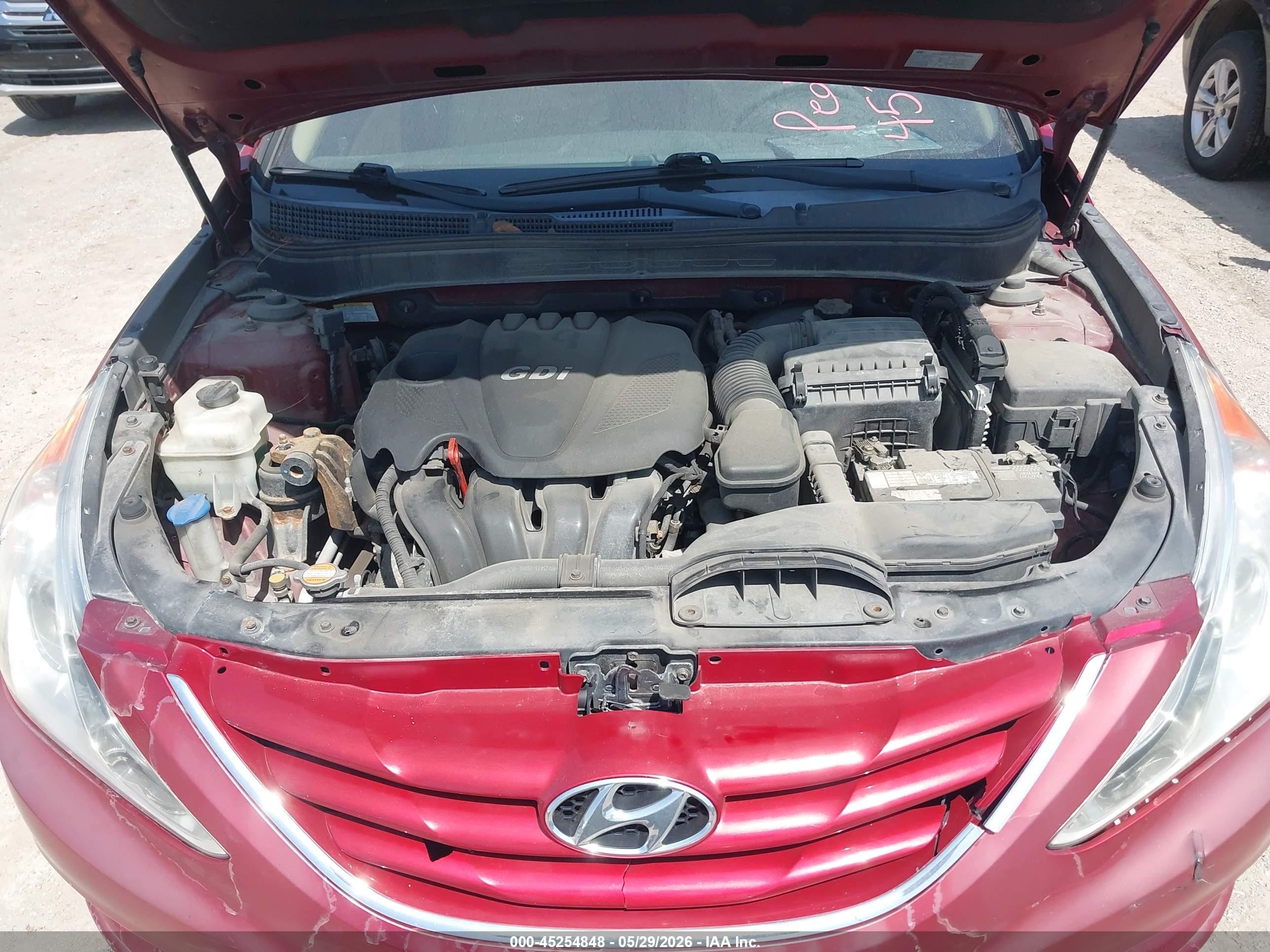 2011 Hyundai Sonata Gls Красный vin: 5NPEB4AC9BH152848