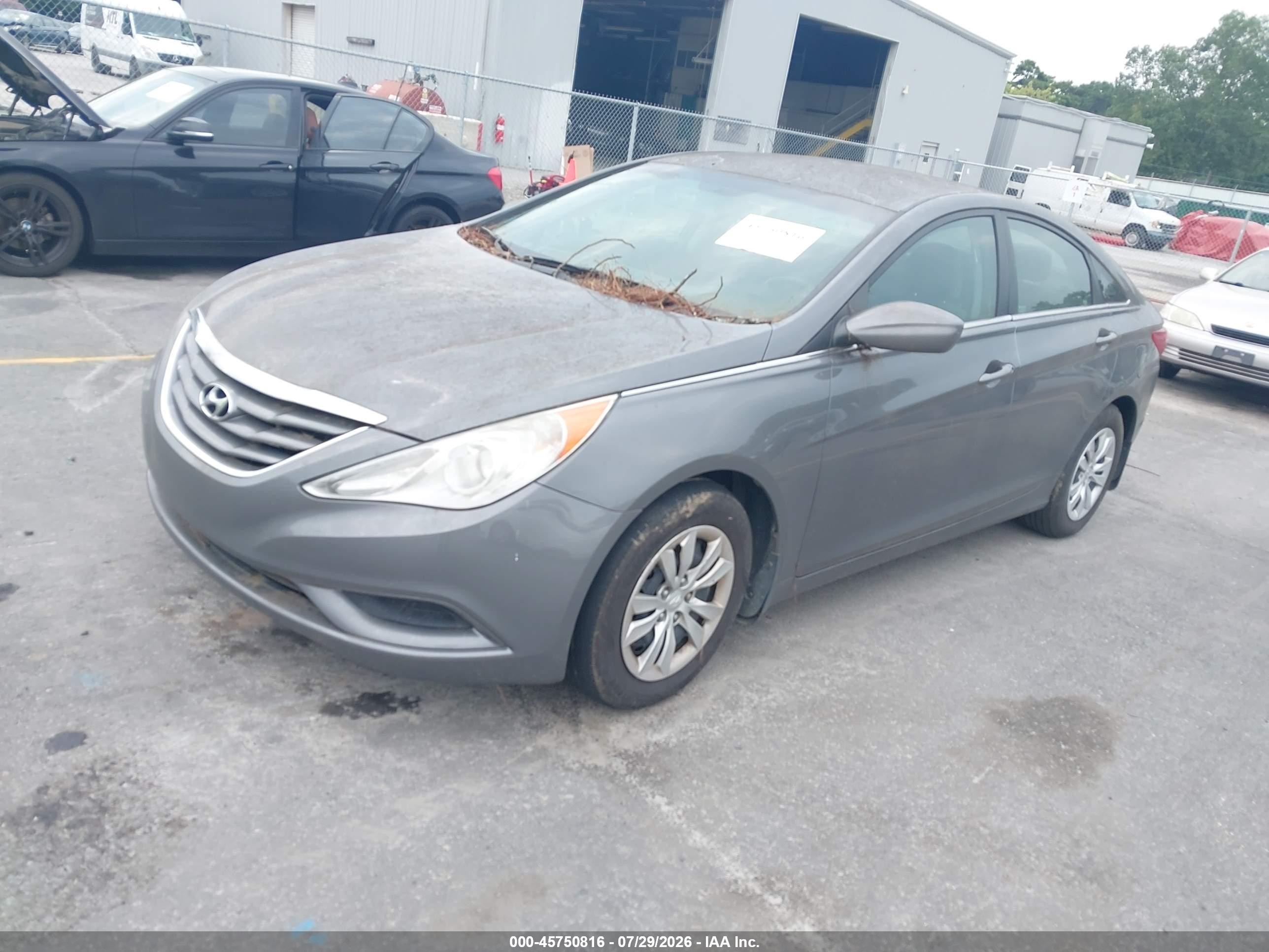 2011 Hyundai Sonata Gls Gray vin: 5NPEB4AC9BH166586