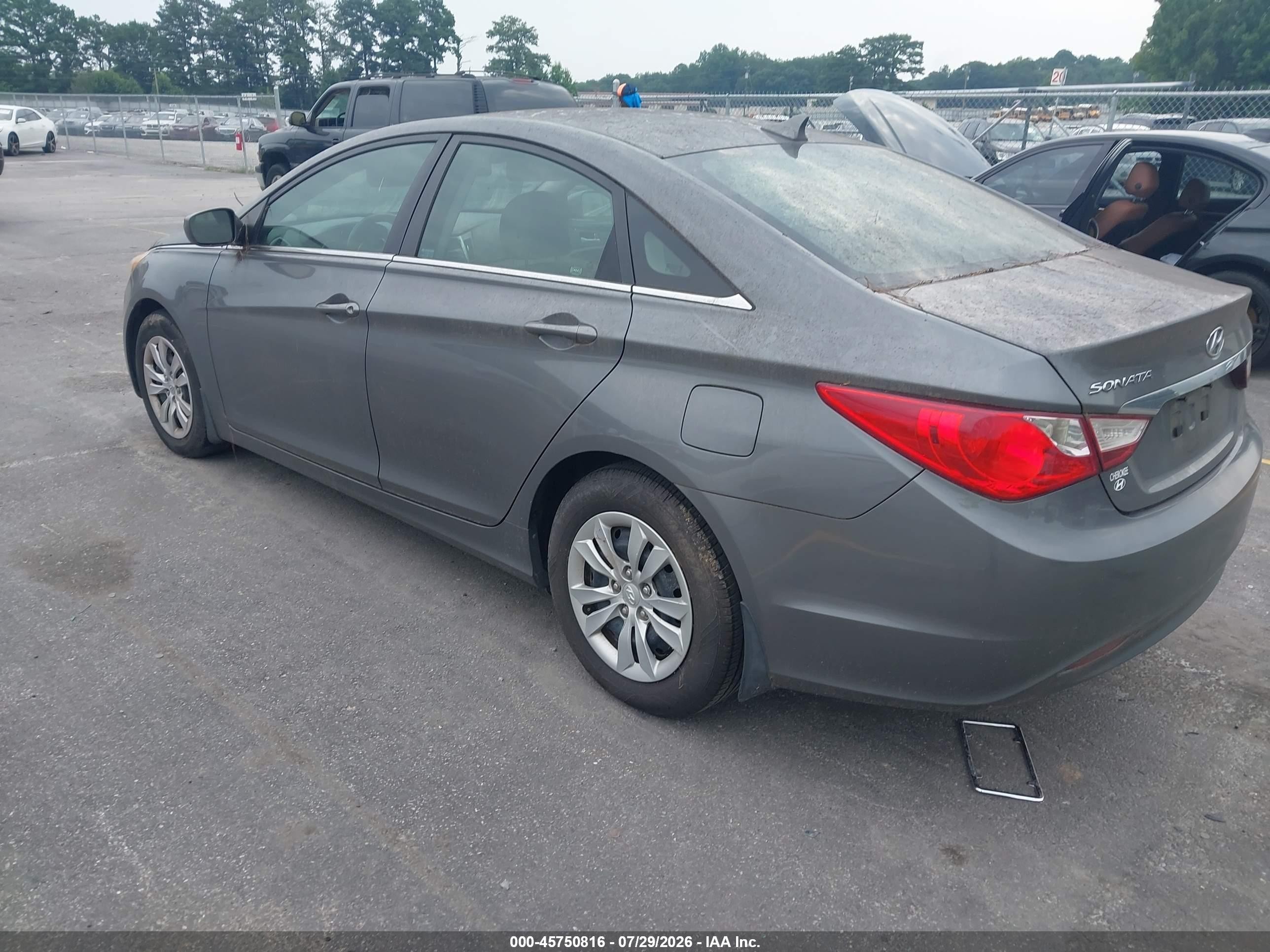 2011 Hyundai Sonata Gls Gray vin: 5NPEB4AC9BH166586