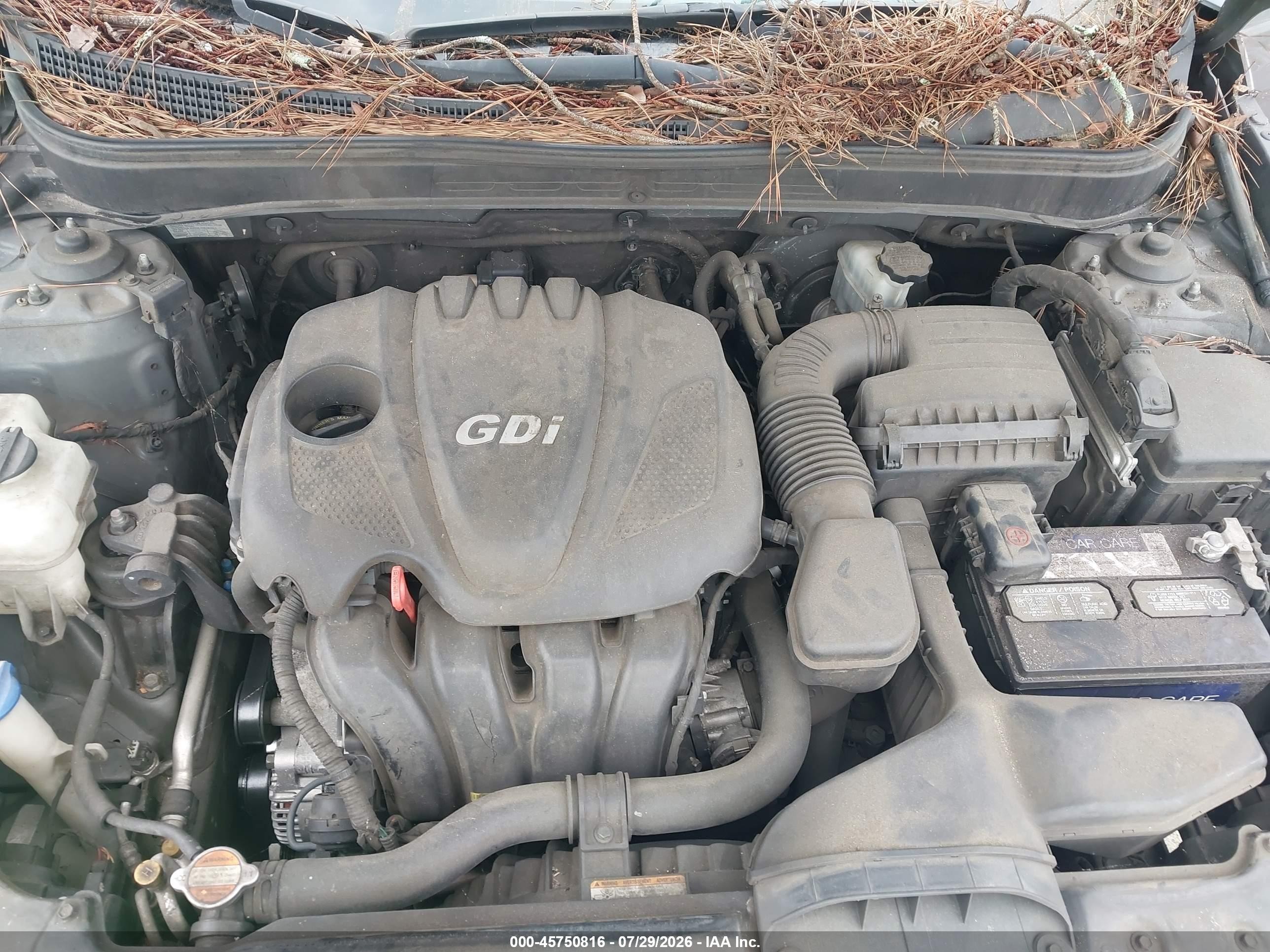 2011 Hyundai Sonata Gls Gray vin: 5NPEB4AC9BH166586