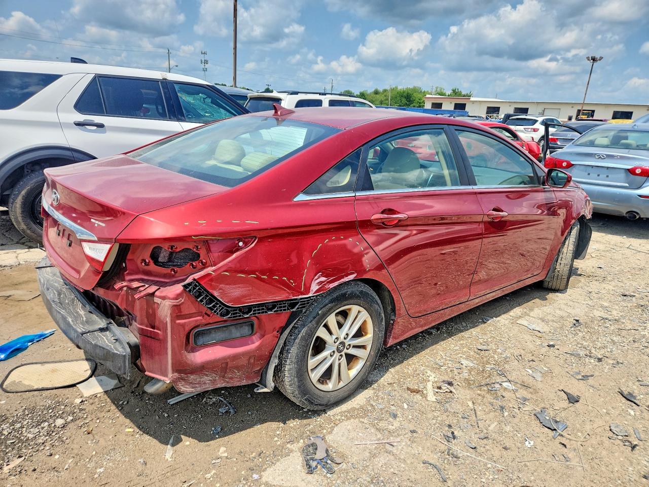 2011 Hyundai Sonata Gls Burgundy vin: 5NPEB4AC9BH170430
