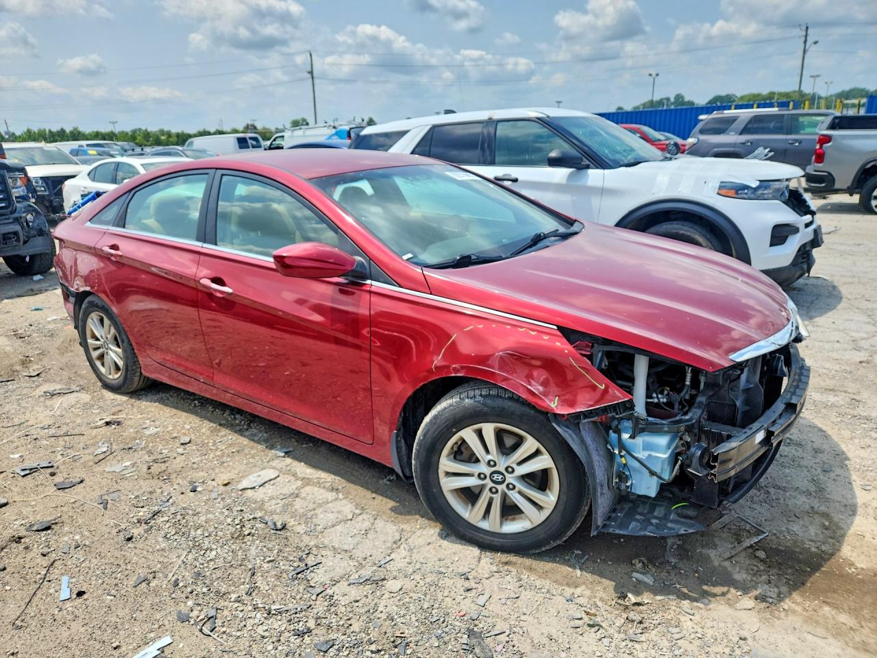 2011 Hyundai Sonata Gls Burgundy vin: 5NPEB4AC9BH170430