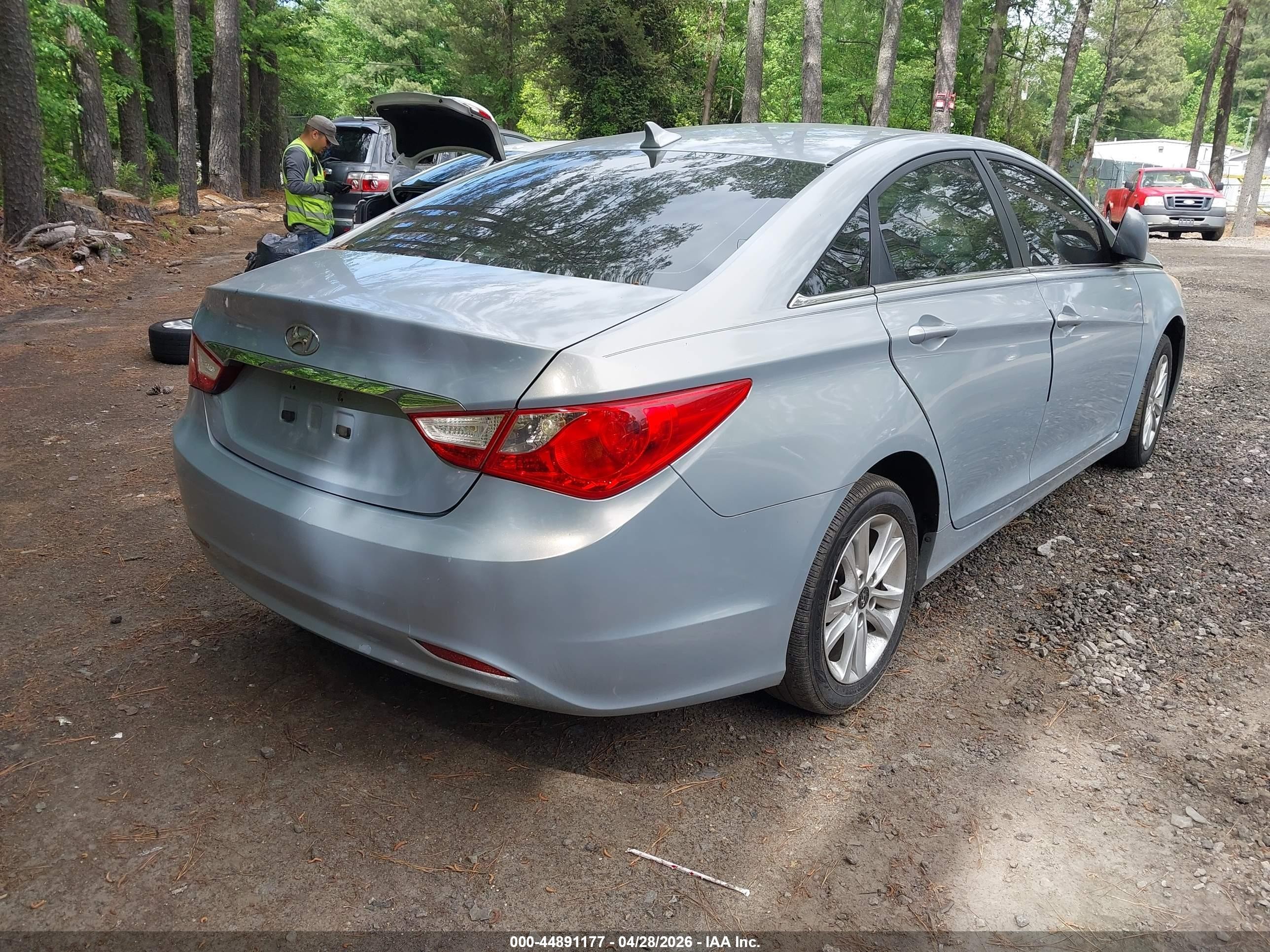2011 Hyundai Sonata Gls Light Blue vin: 5NPEB4AC9BH181945