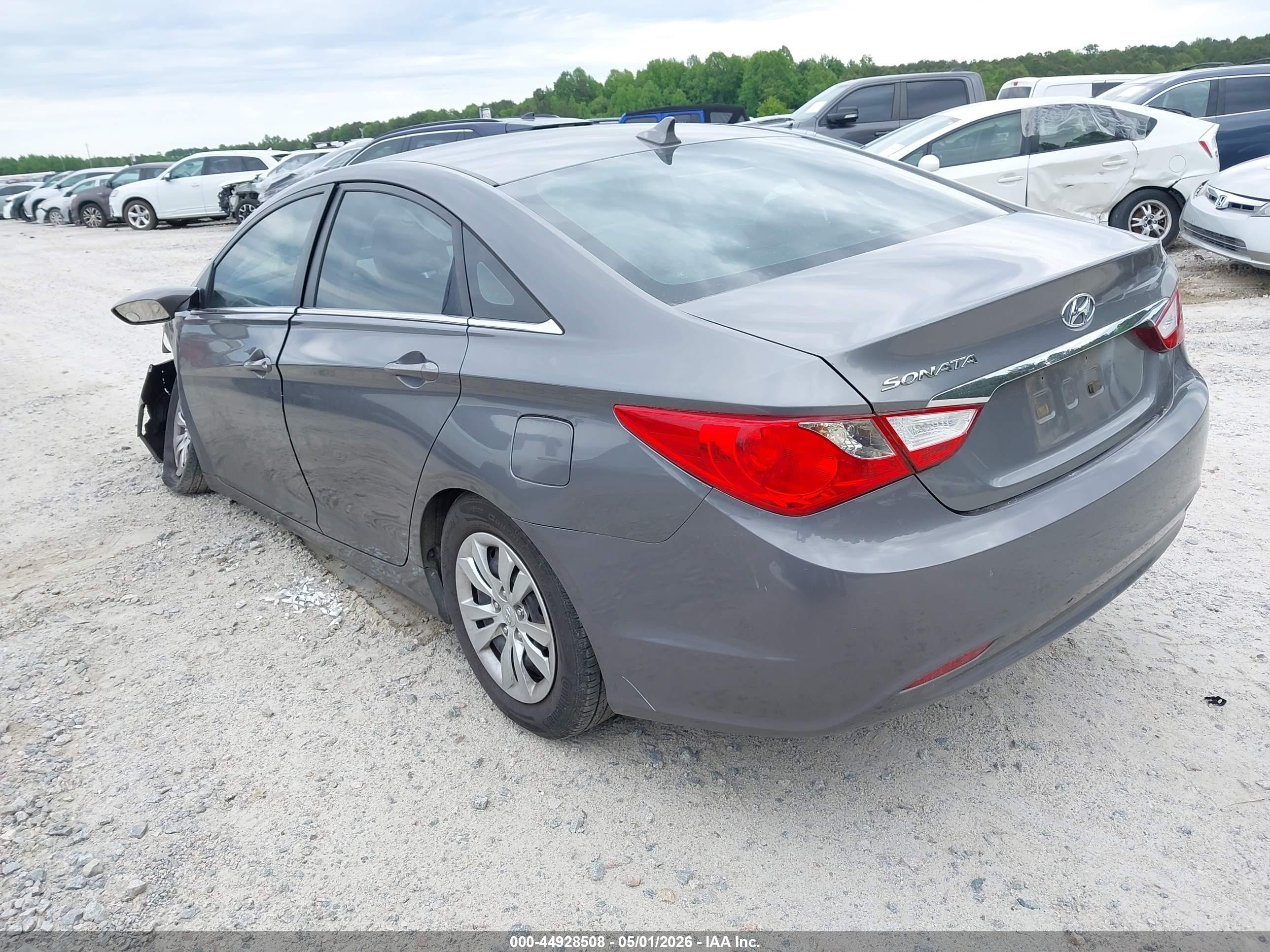 2011 Hyundai Sonata Gls Серый vin: 5NPEB4AC9BH222154