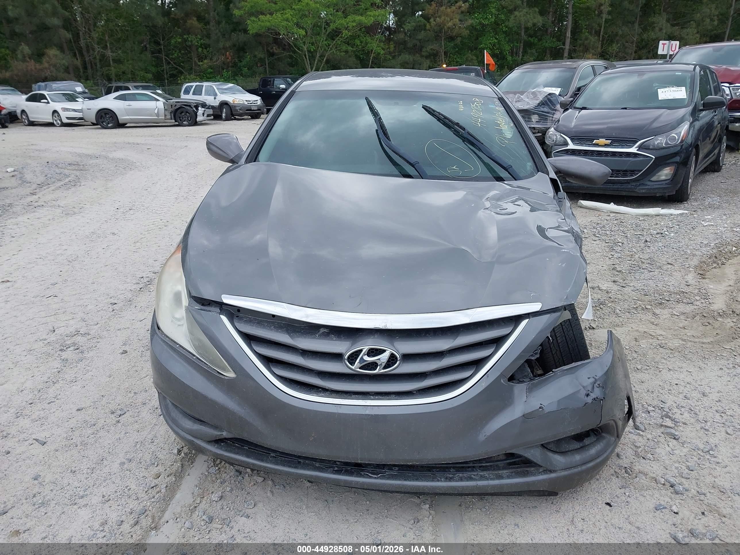 2011 Hyundai Sonata Gls Серый vin: 5NPEB4AC9BH222154