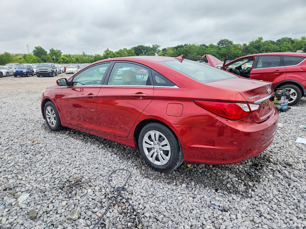 2011 Hyundai Sonata Gls Red vin: 5NPEB4AC9BH230447