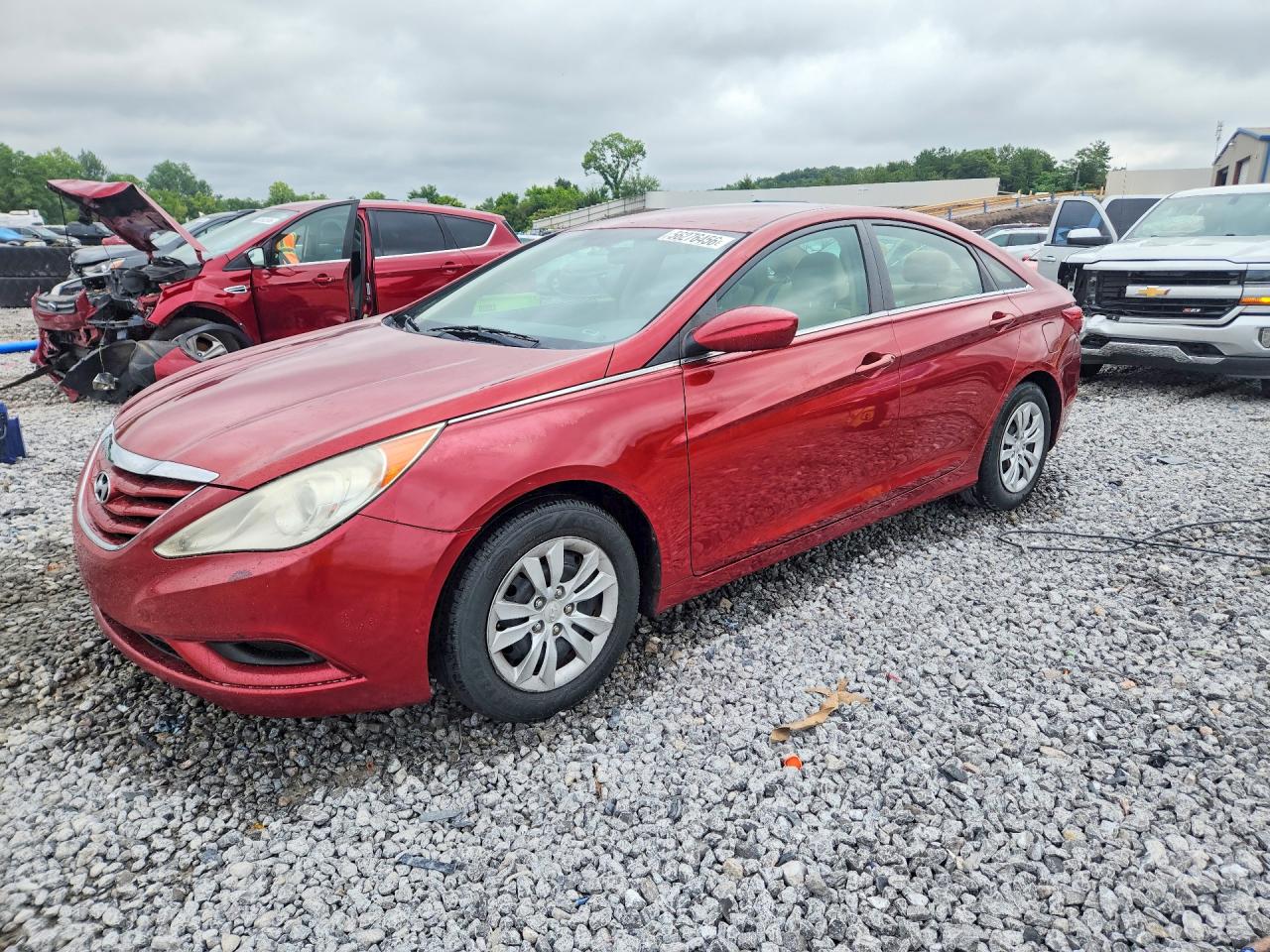2011 Hyundai Sonata Gls Red vin: 5NPEB4AC9BH230447