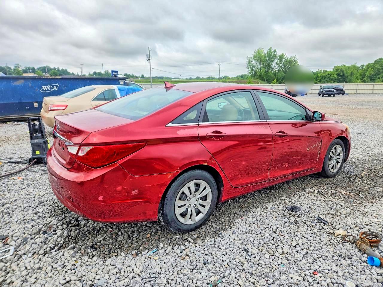 2011 Hyundai Sonata Gls Red vin: 5NPEB4AC9BH230447
