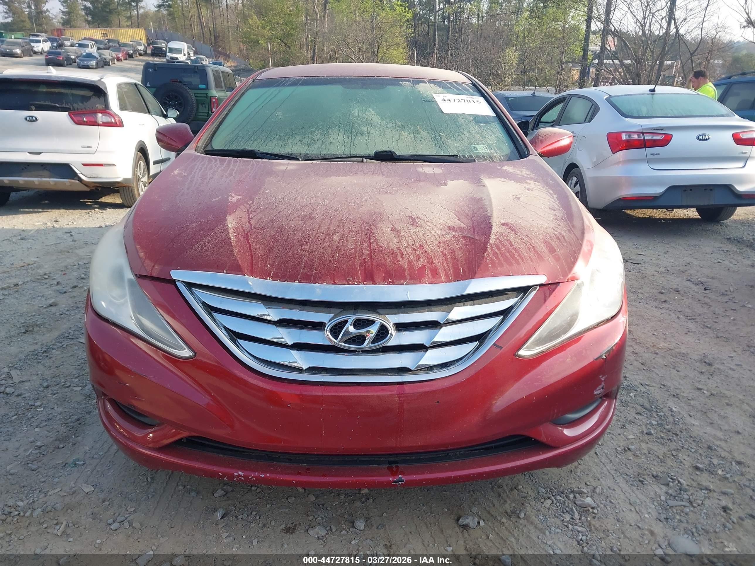 2011 Hyundai Sonata Gls Red vin: 5NPEB4AC9BH230805