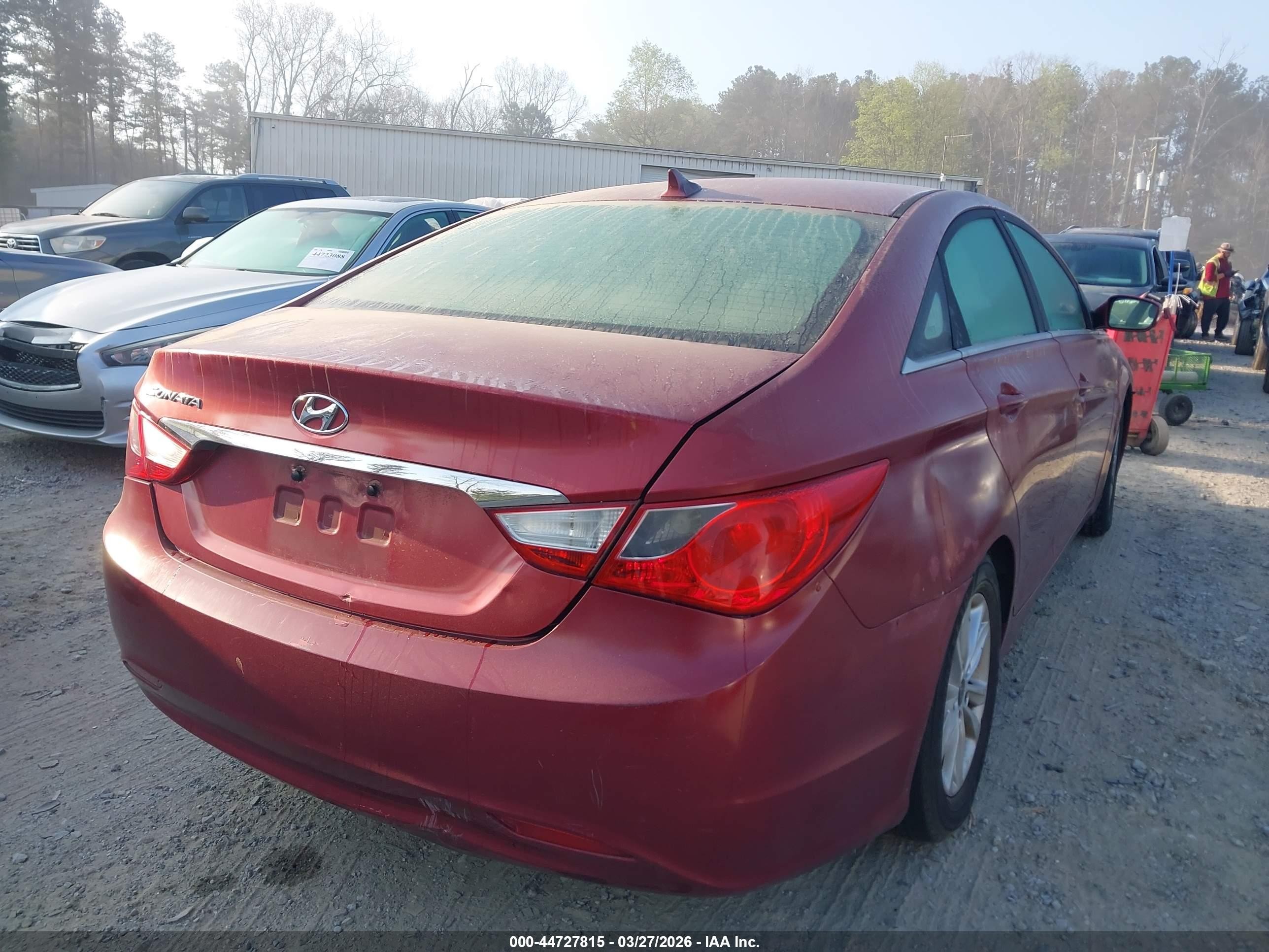 2011 Hyundai Sonata Gls Red vin: 5NPEB4AC9BH230805