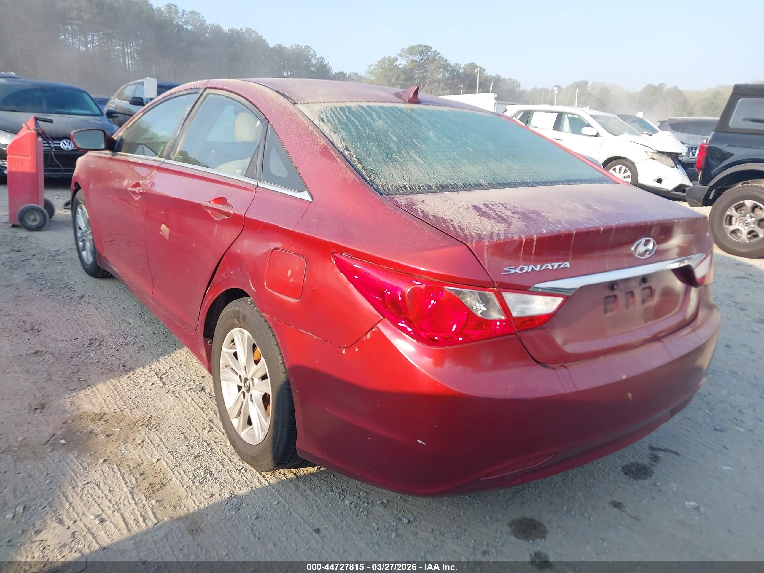 2011 Hyundai Sonata Gls Red vin: 5NPEB4AC9BH230805