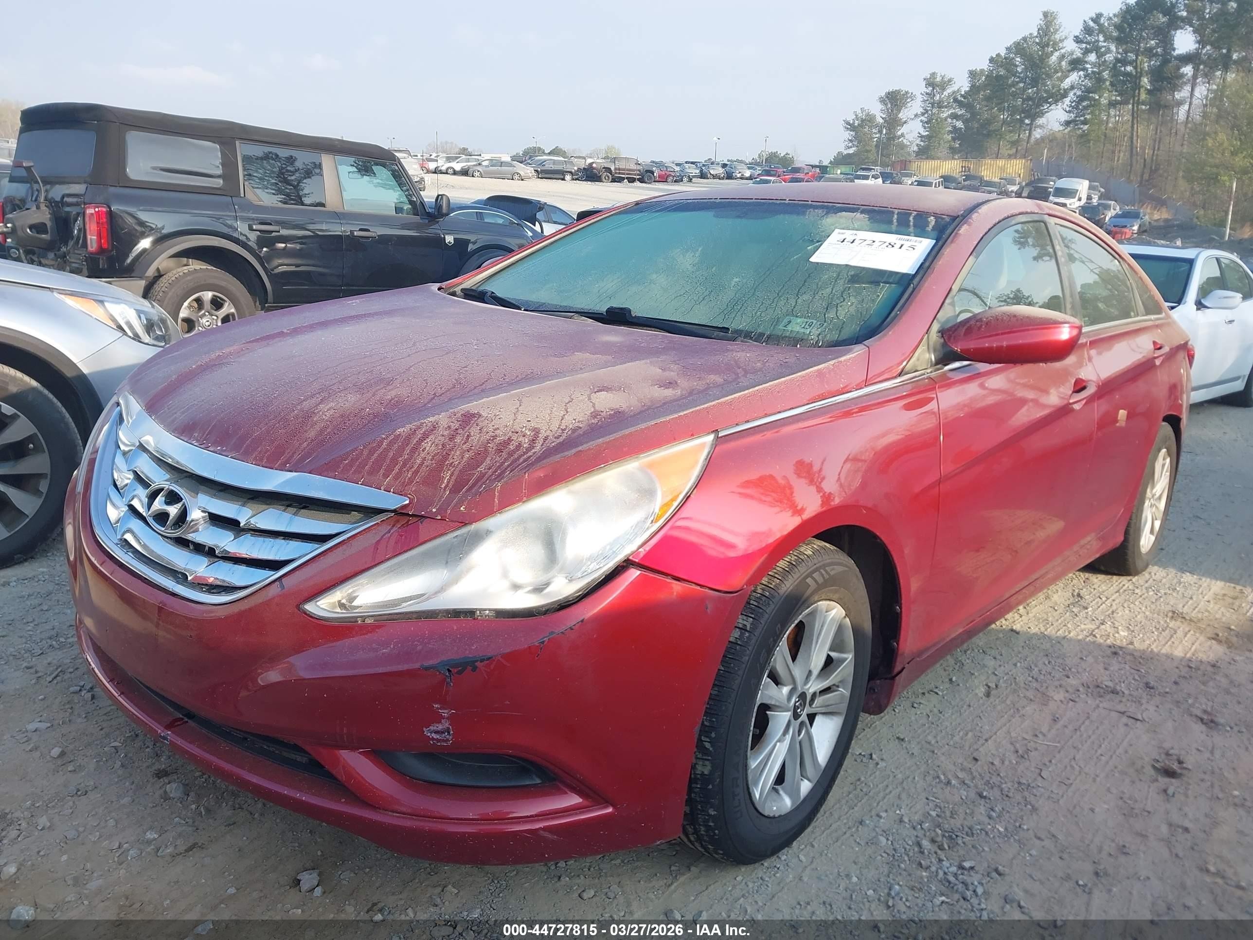 2011 Hyundai Sonata Gls Red vin: 5NPEB4AC9BH230805
