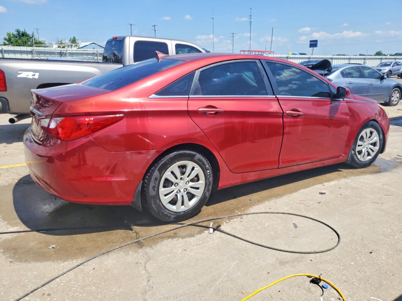 2011 Hyundai Sonata Gls Burgundy vin: 5NPEB4AC9BH238130