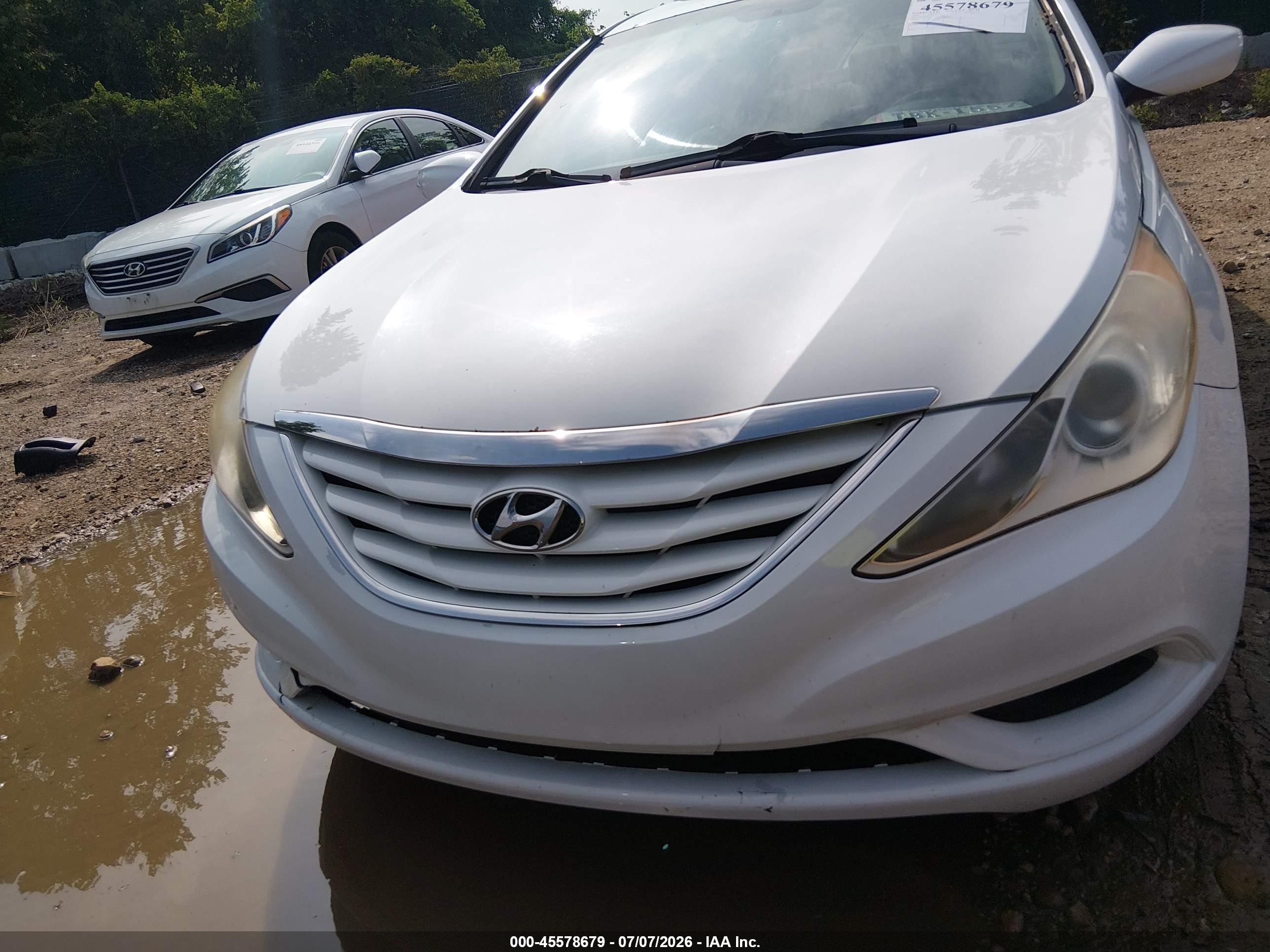 2011 Hyundai Sonata Gls White vin: 5NPEB4AC9BH240380