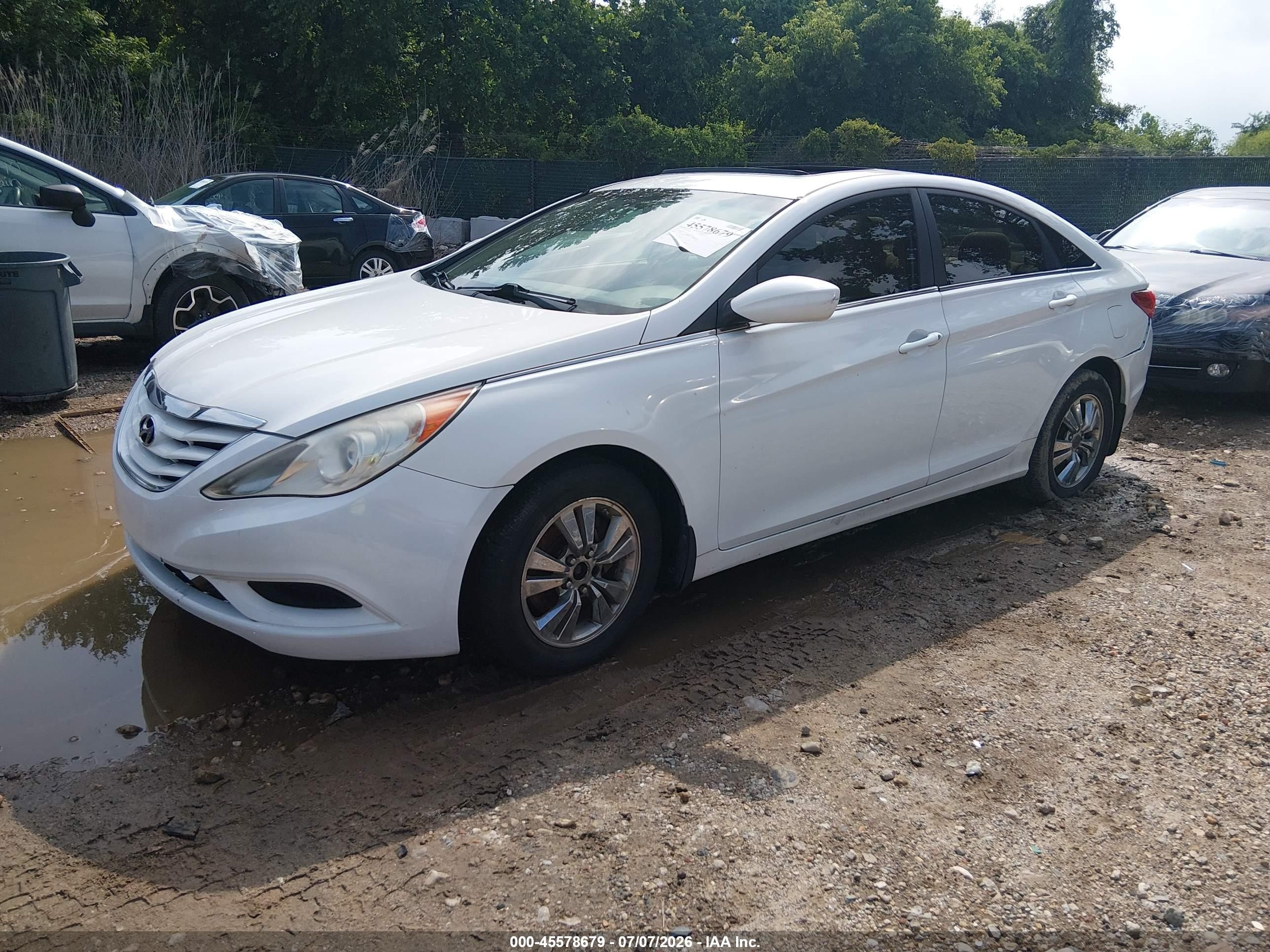 2011 Hyundai Sonata Gls White vin: 5NPEB4AC9BH240380