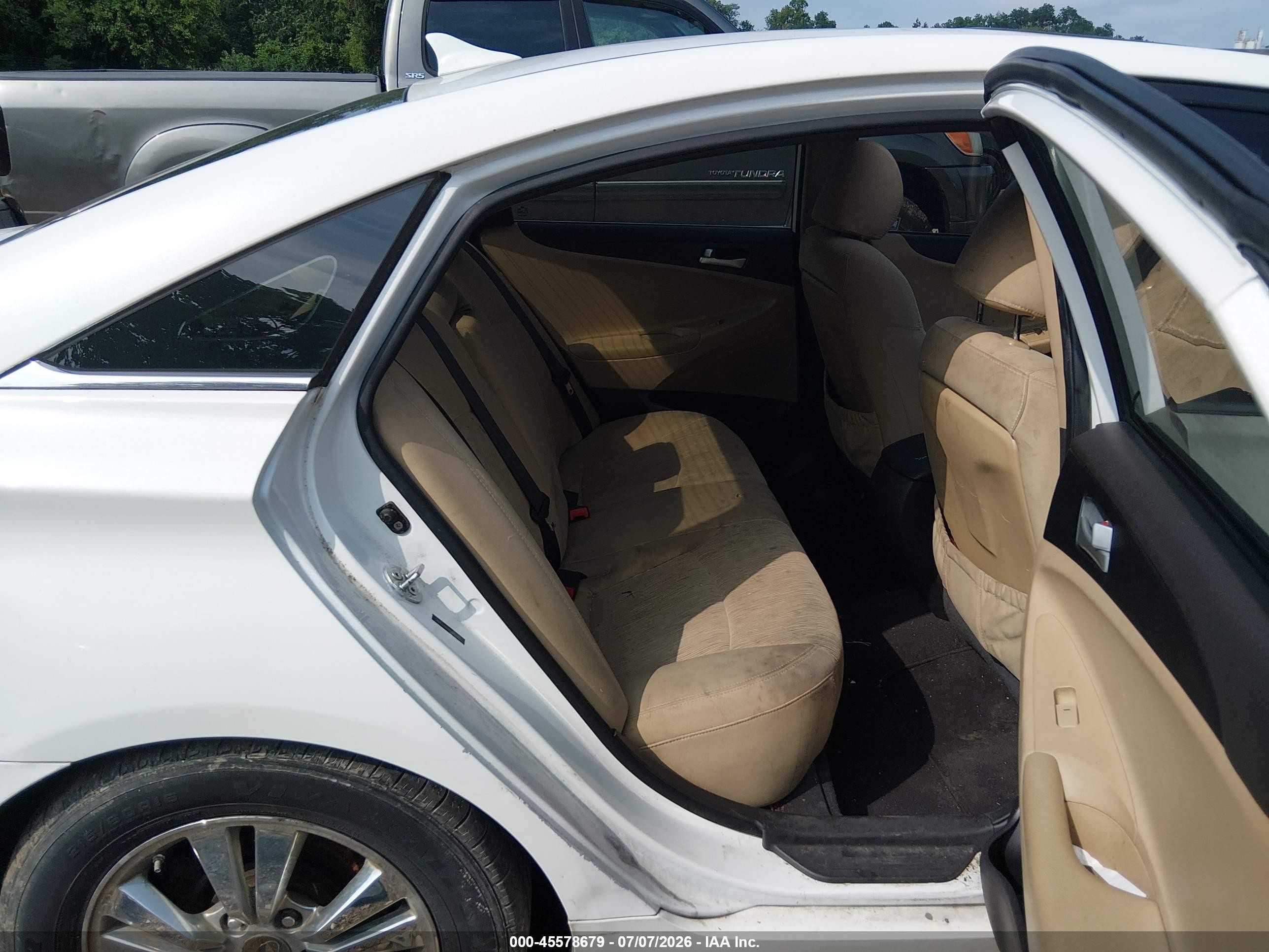 2011 Hyundai Sonata Gls White vin: 5NPEB4AC9BH240380