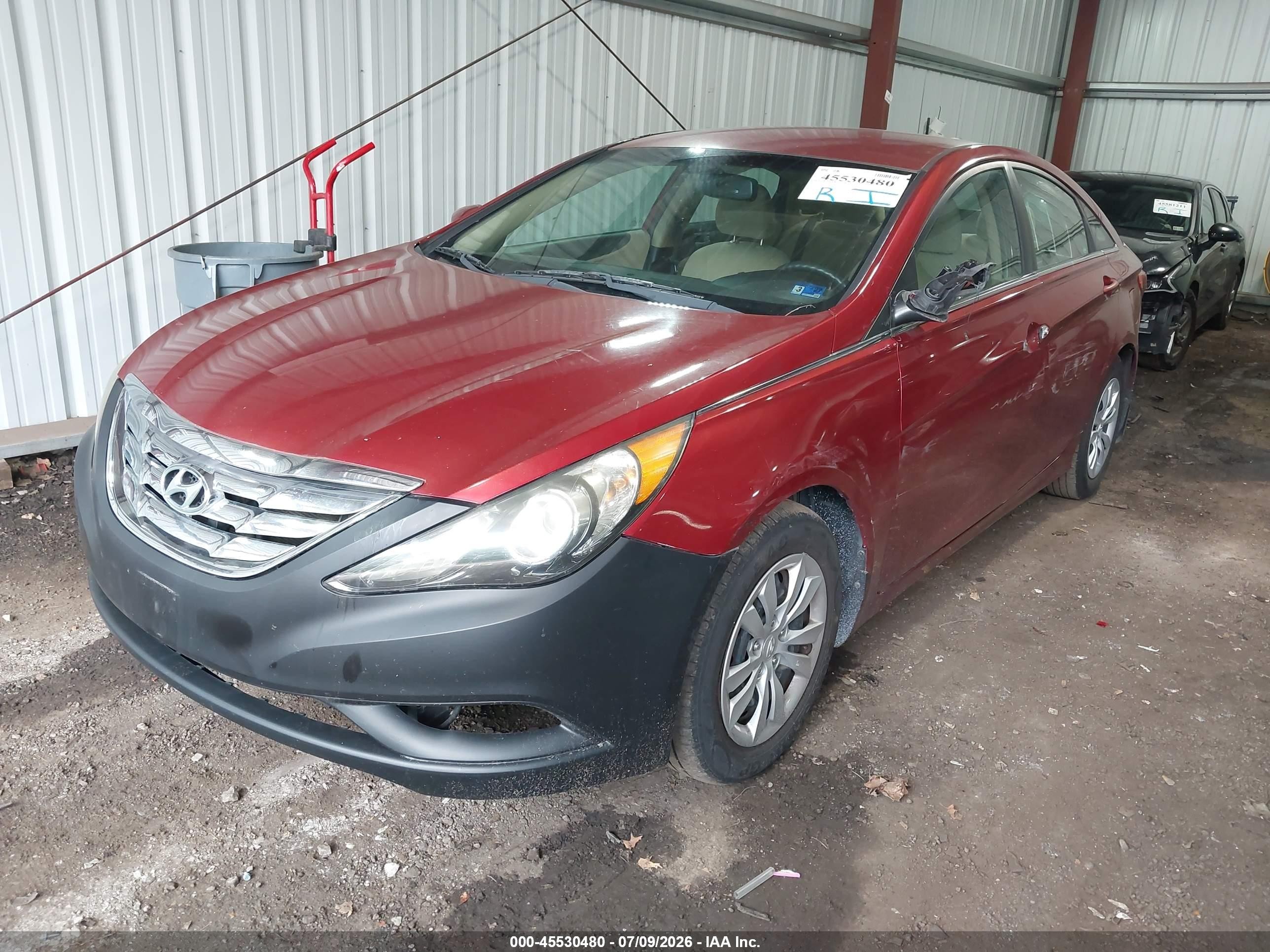 2011 Hyundai Sonata Gls Red vin: 5NPEB4AC9BH244512