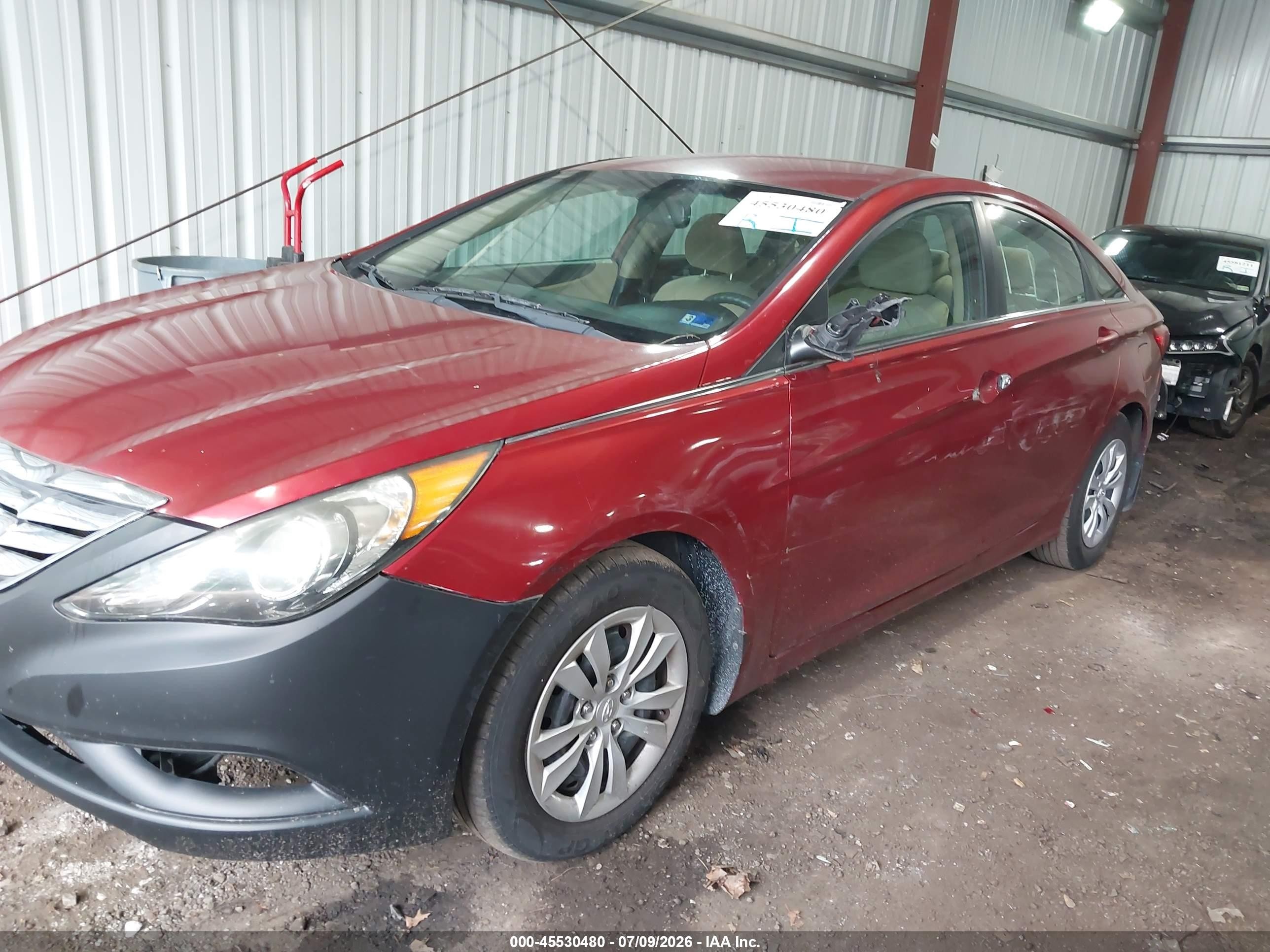 2011 Hyundai Sonata Gls Red vin: 5NPEB4AC9BH244512