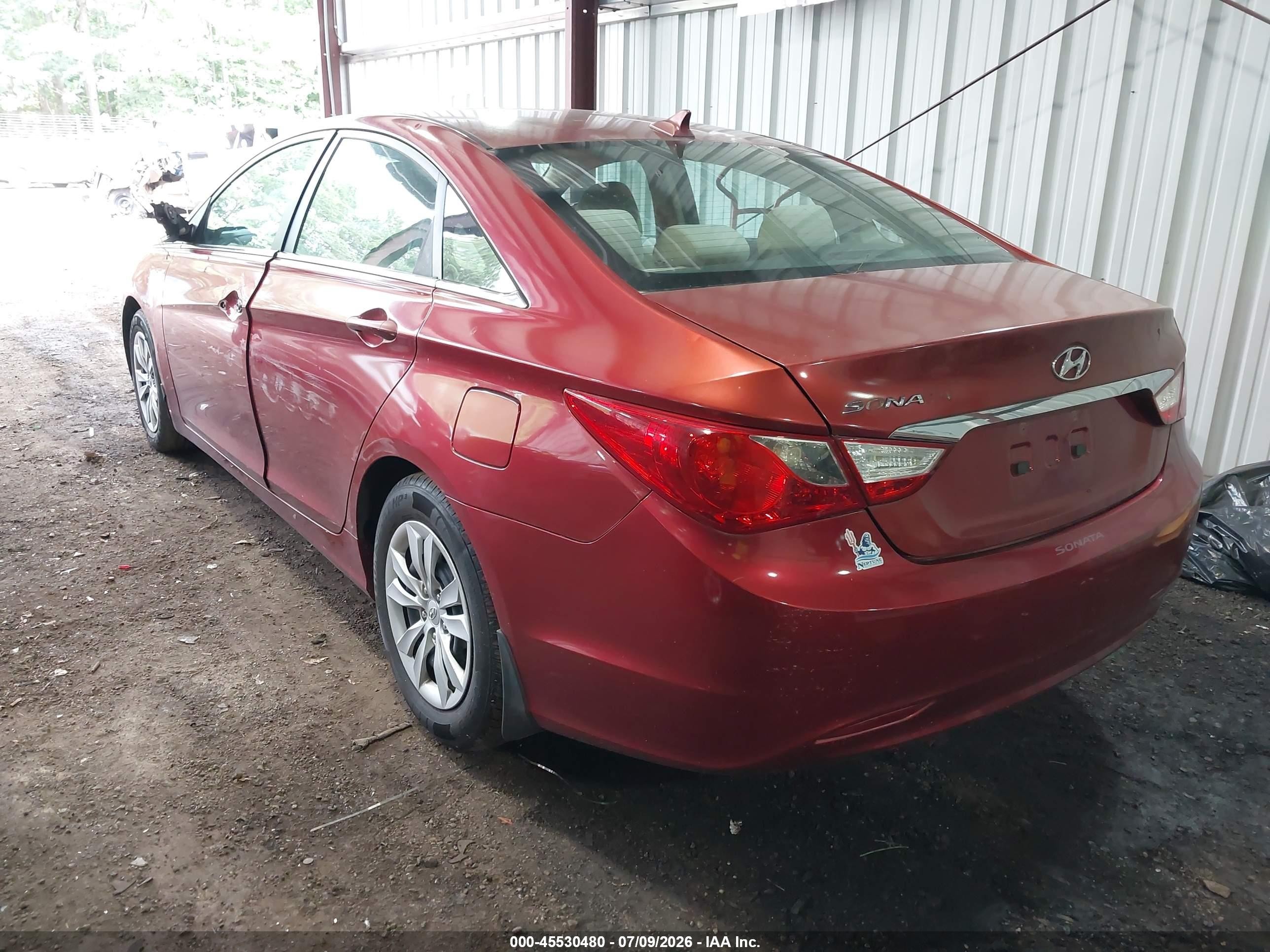 2011 Hyundai Sonata Gls Red vin: 5NPEB4AC9BH244512