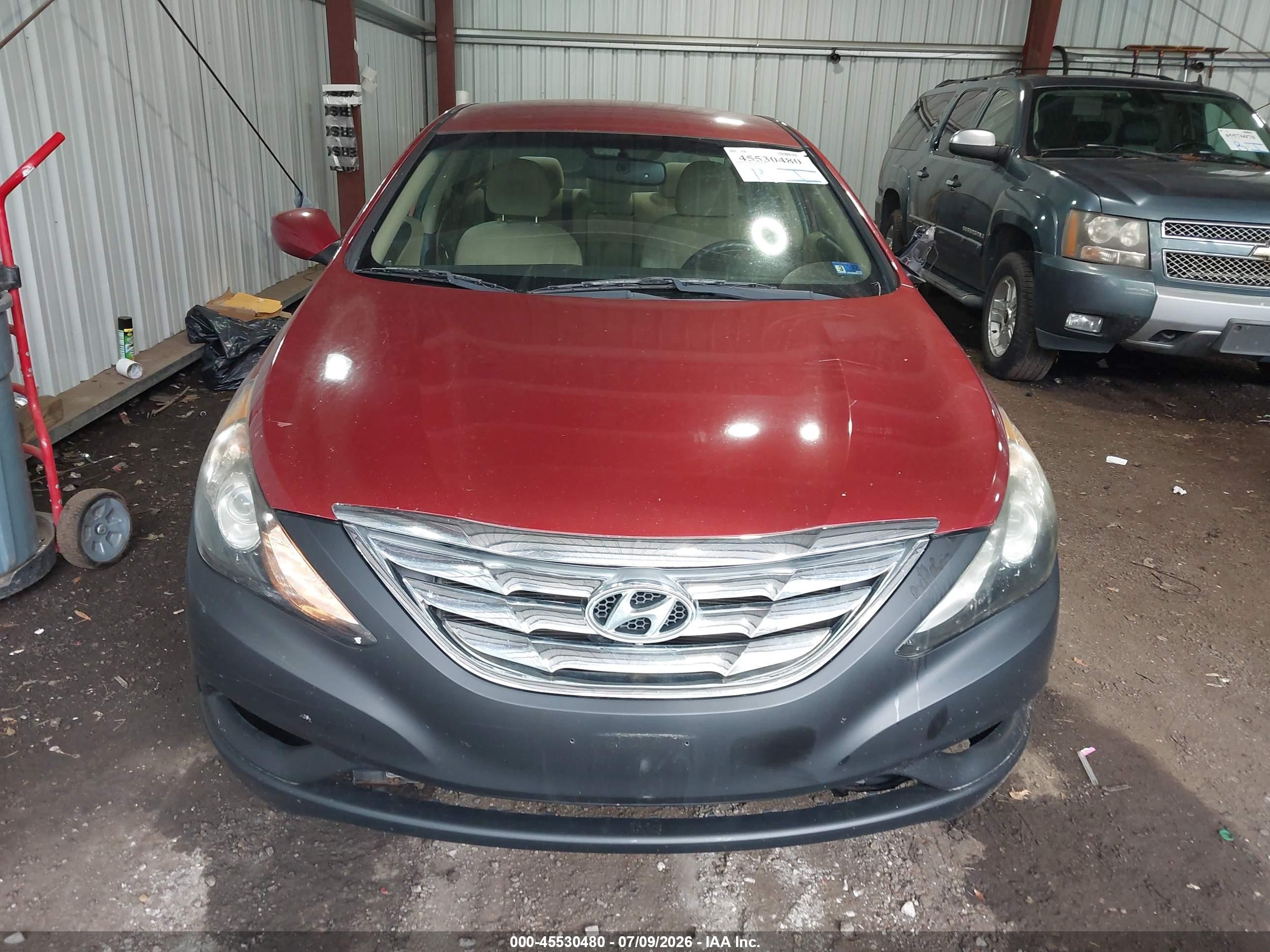 2011 Hyundai Sonata Gls Red vin: 5NPEB4AC9BH244512